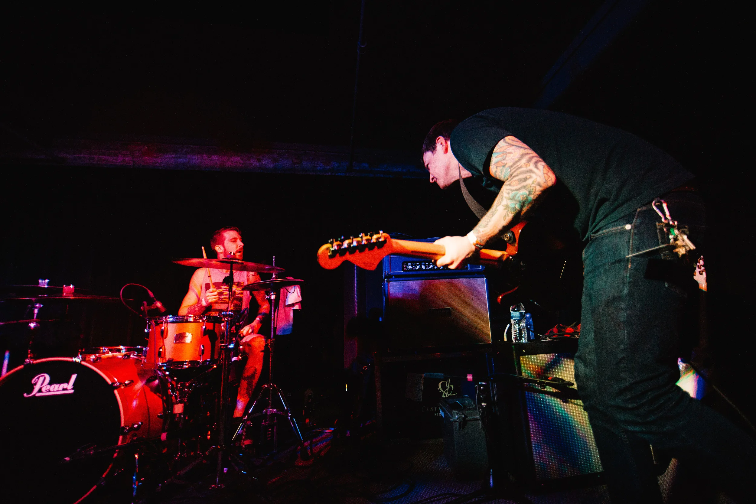 Jeff Russell and Steve Gibson during the set at The Crofoot in Pontiac, Michigan, Saturday, April 9 2016.