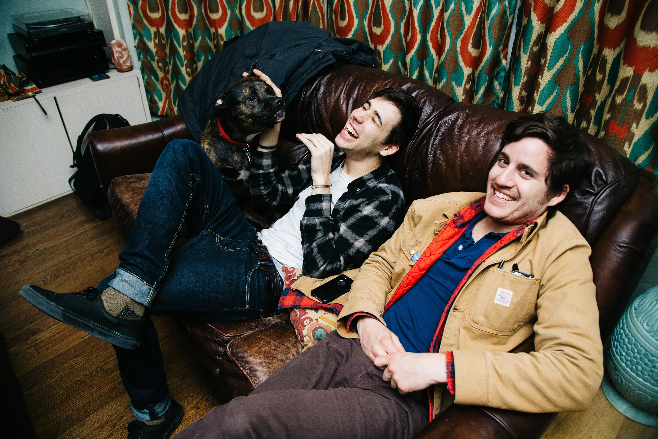 We had a post-show hangout at Matt Aborgast's home in Chicago, Illi nois, Sunday, April 10, 2016. Max got a lot of dog kisses from Tess and Ryan Ford enjoyed ever moment of it. All the bands ended up there for the evening. time was spent drinking, eating and having great conversation. 