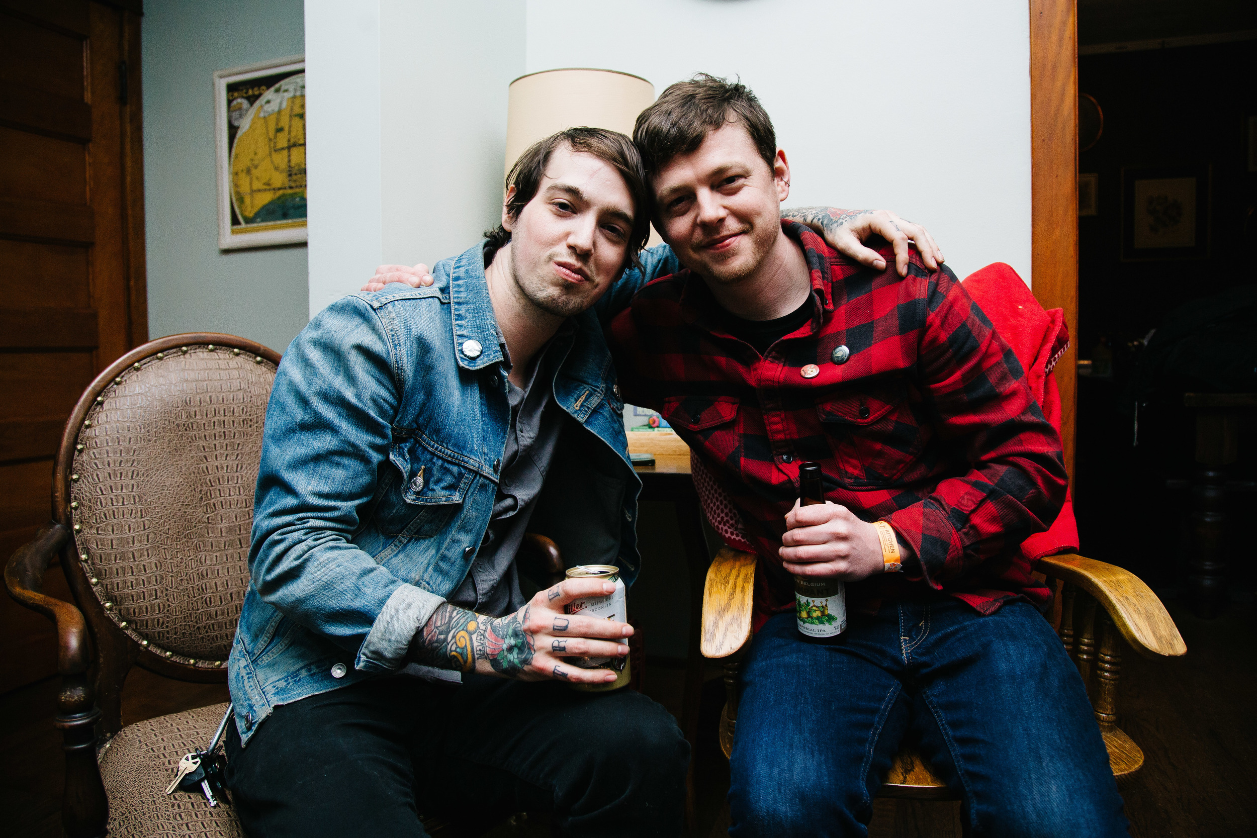 Jesse Askren of The Gunshy and Jeff pose for a photo in Chicago, Illi nois, Sunday, April 10, 2016.
