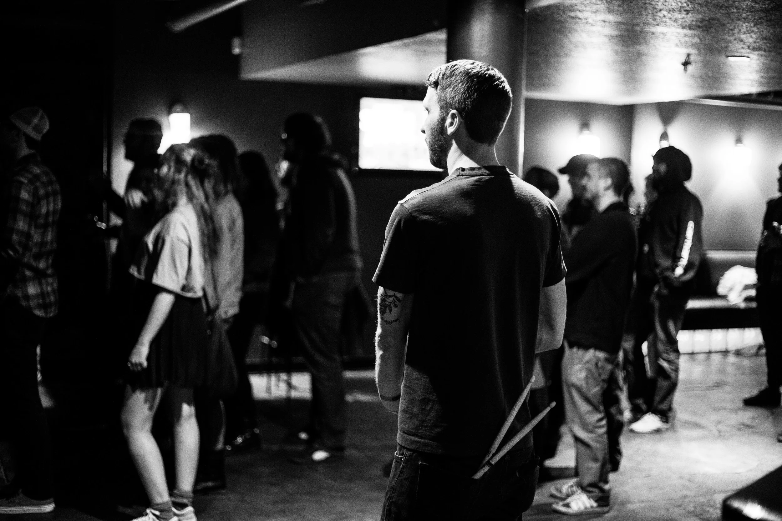 Steve Watches Koo Koo Kangaroo at The Nether Bar in Minneapolis, Minnesota, Monday, April 11, 2016.