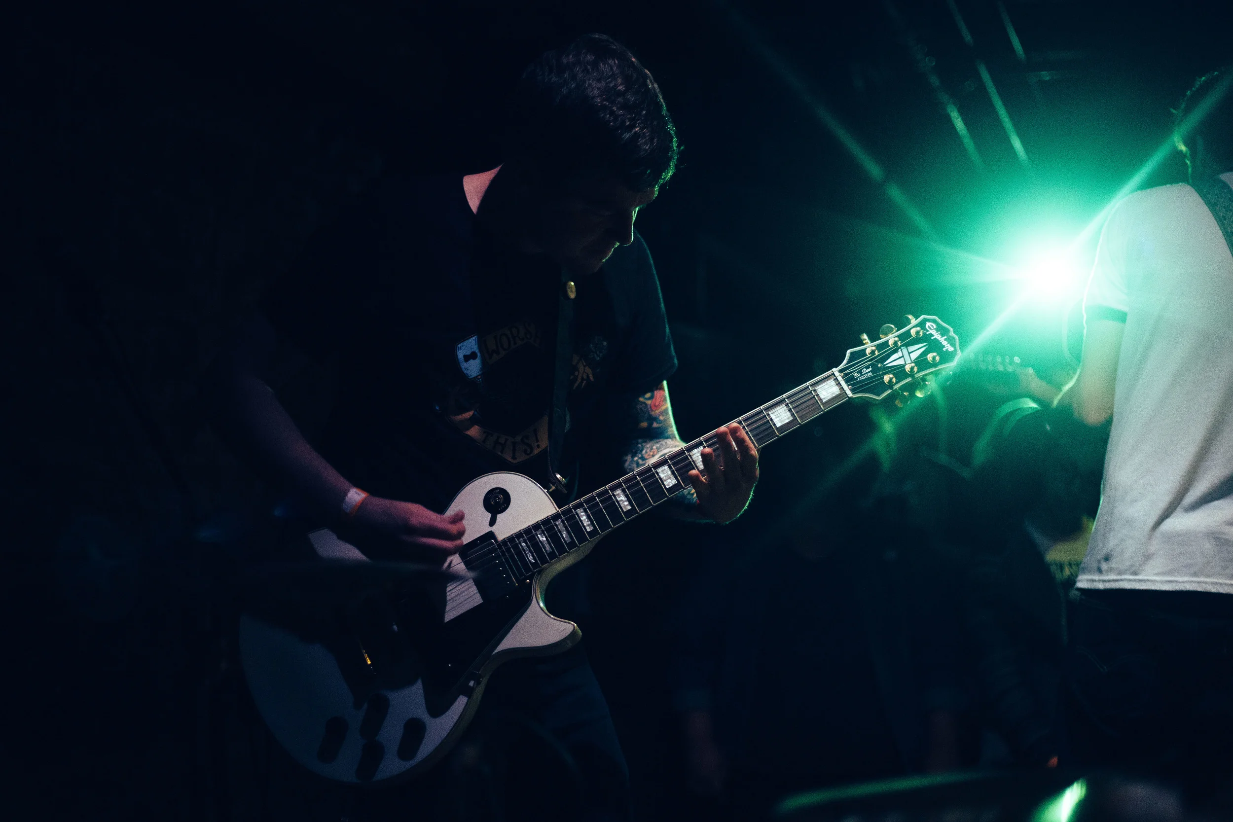 Jeff during the set at The Nether Bar in Minneapolis, Minnesota, Monday, April 11, 2016.