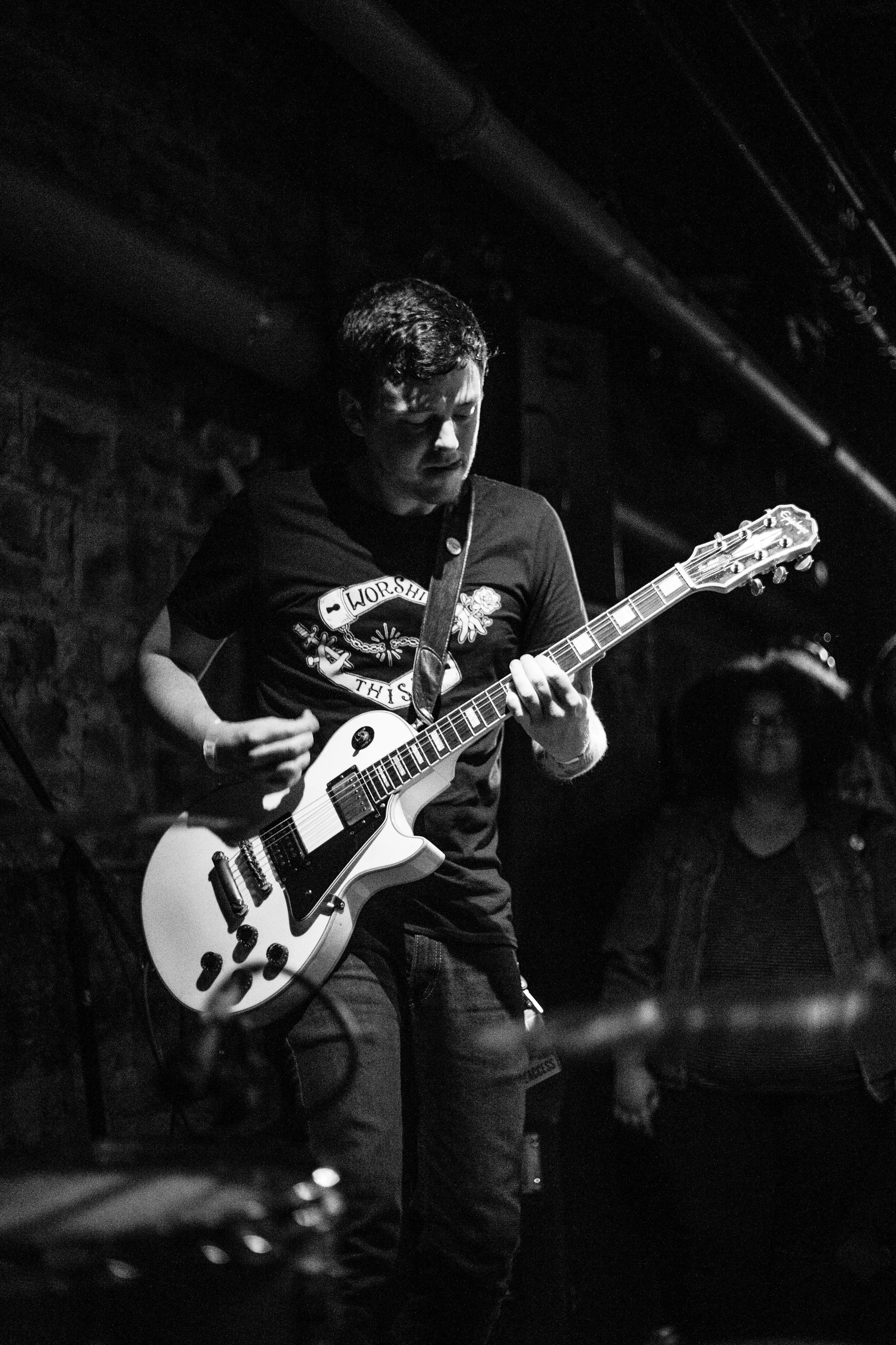 Jeff during the set at The Nether Bar in Minneapolis, Minnesota, Monday, April 11, 2016.