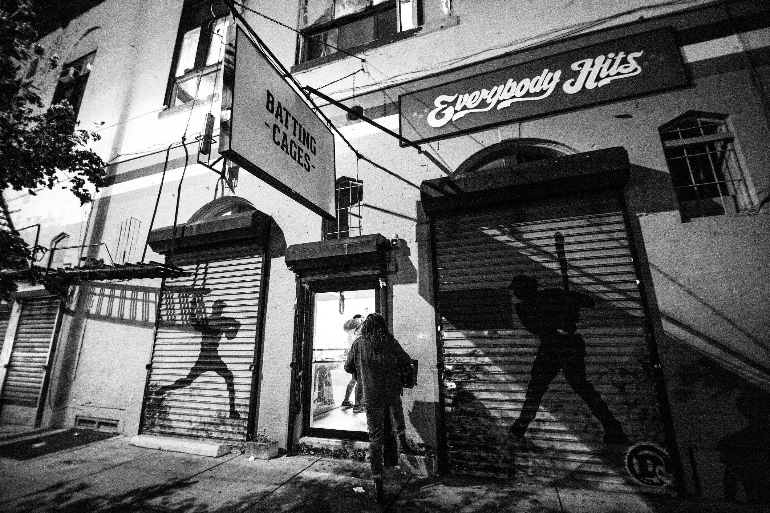 The show was at a batting cage called "Everybody Hits." Bands loaded in through the front door of what would not only be a place to practice your baseball swing but also to mosh to music if you cared to. 
