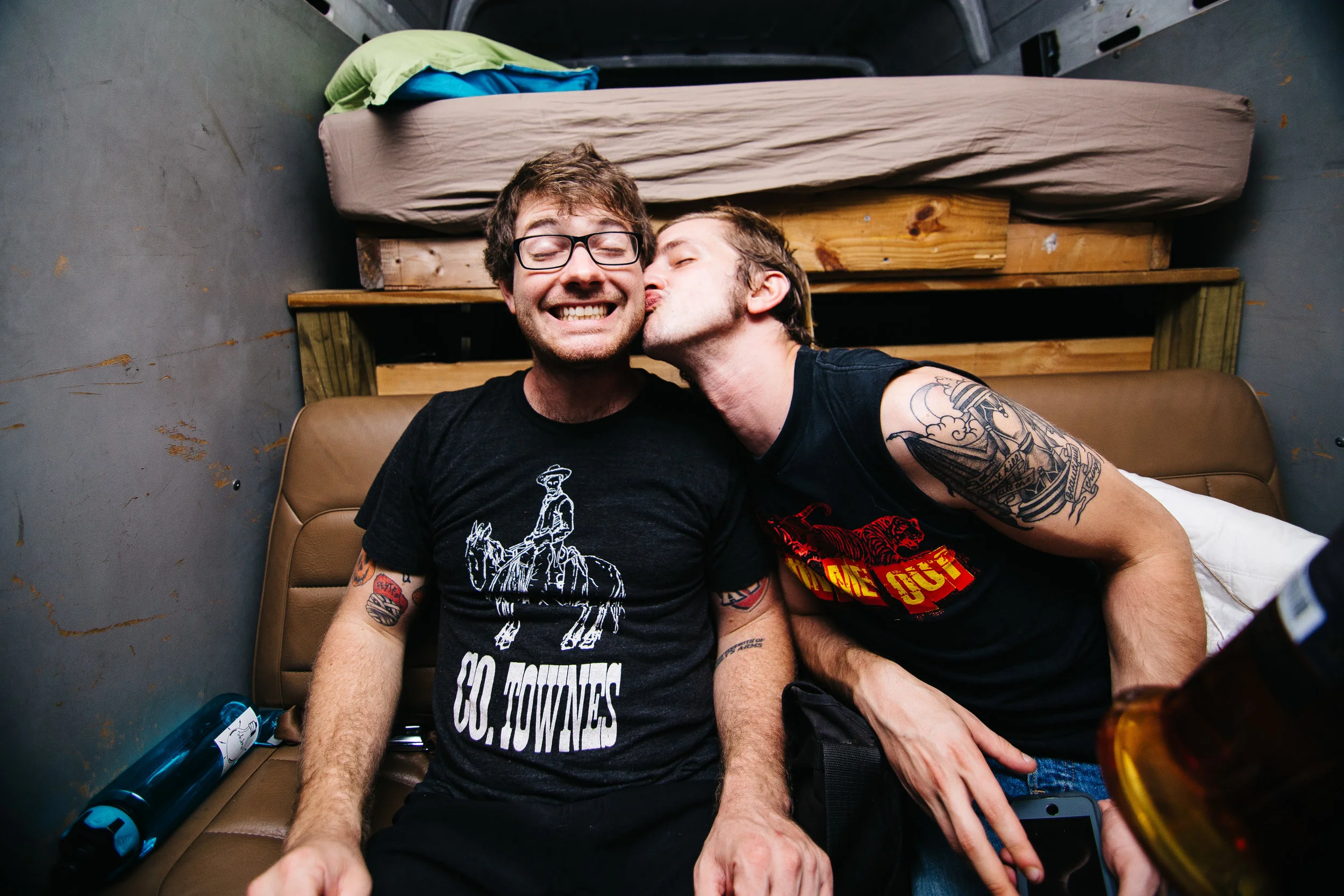 Ryan and Josh in the back of Witchcraft after the show in Richmond, Virginia. 
