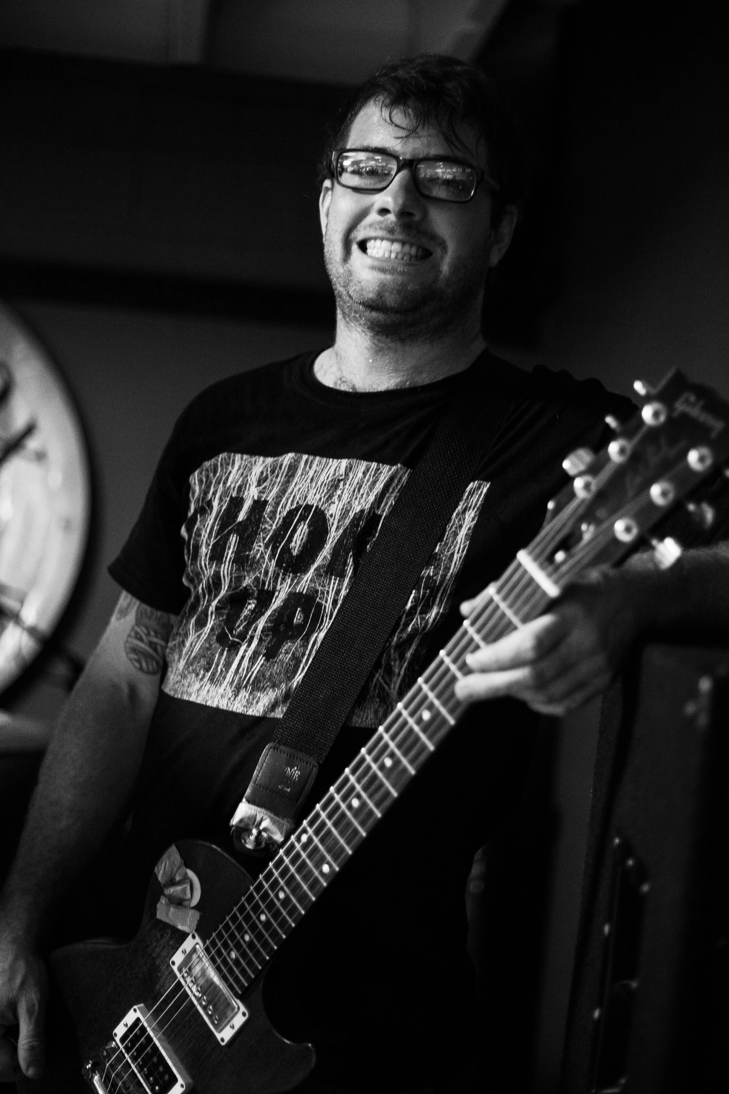Ryan before the show in Charlotte, North Carolina at Lunchbox Records, September 28, 2016.