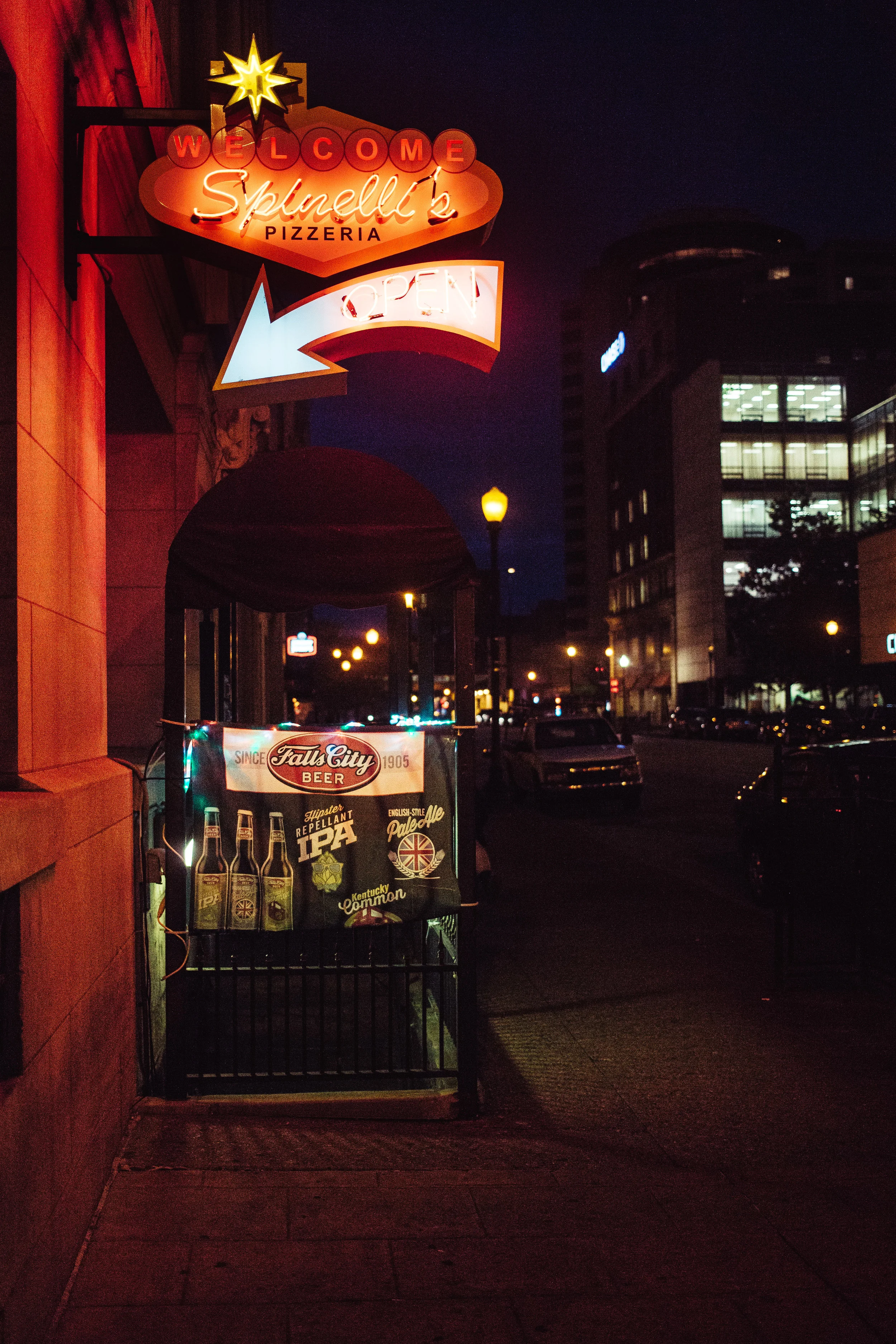 The show was at Spinelli's, a basement pizza joint/DIY space in the middle of downtown Louisville, Kentucky. 