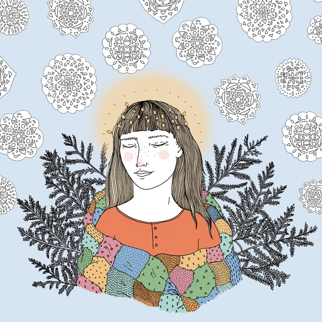 Holiday Memories Illustration for Society 6 Blog