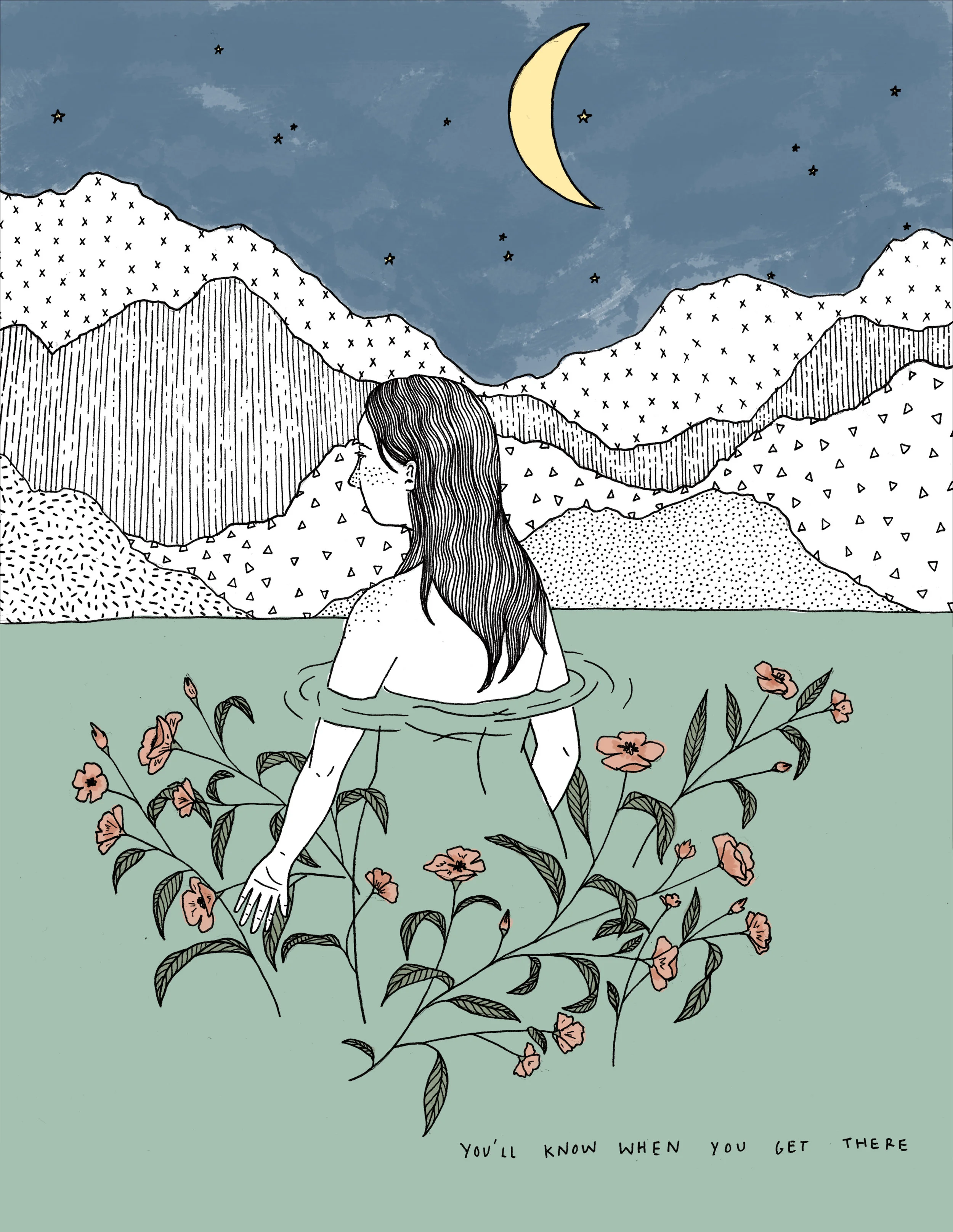 You'll Know. 2017. Pen and ink with digital color added. 