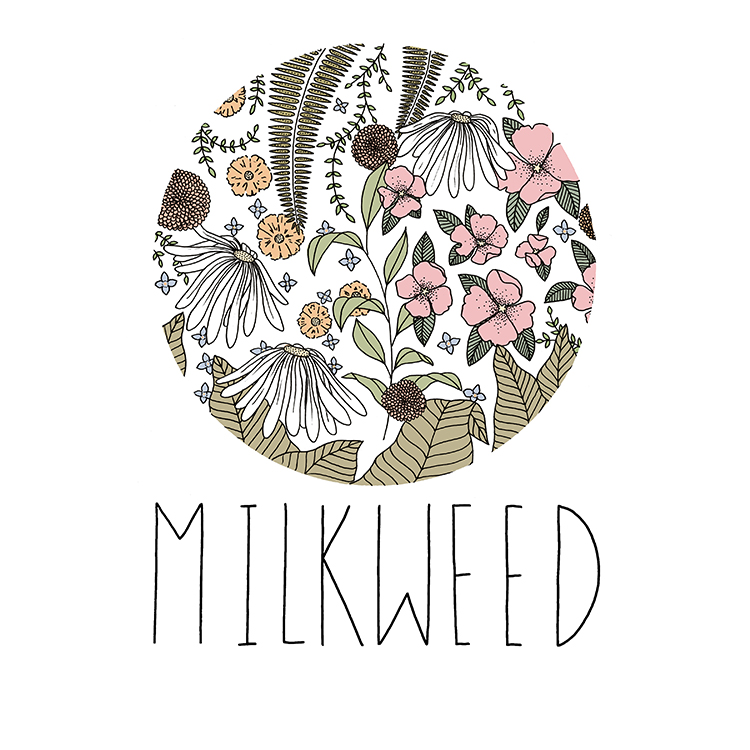  Logo Design for  Milkweed Floral Co.&nbsp; &nbsp;2017 