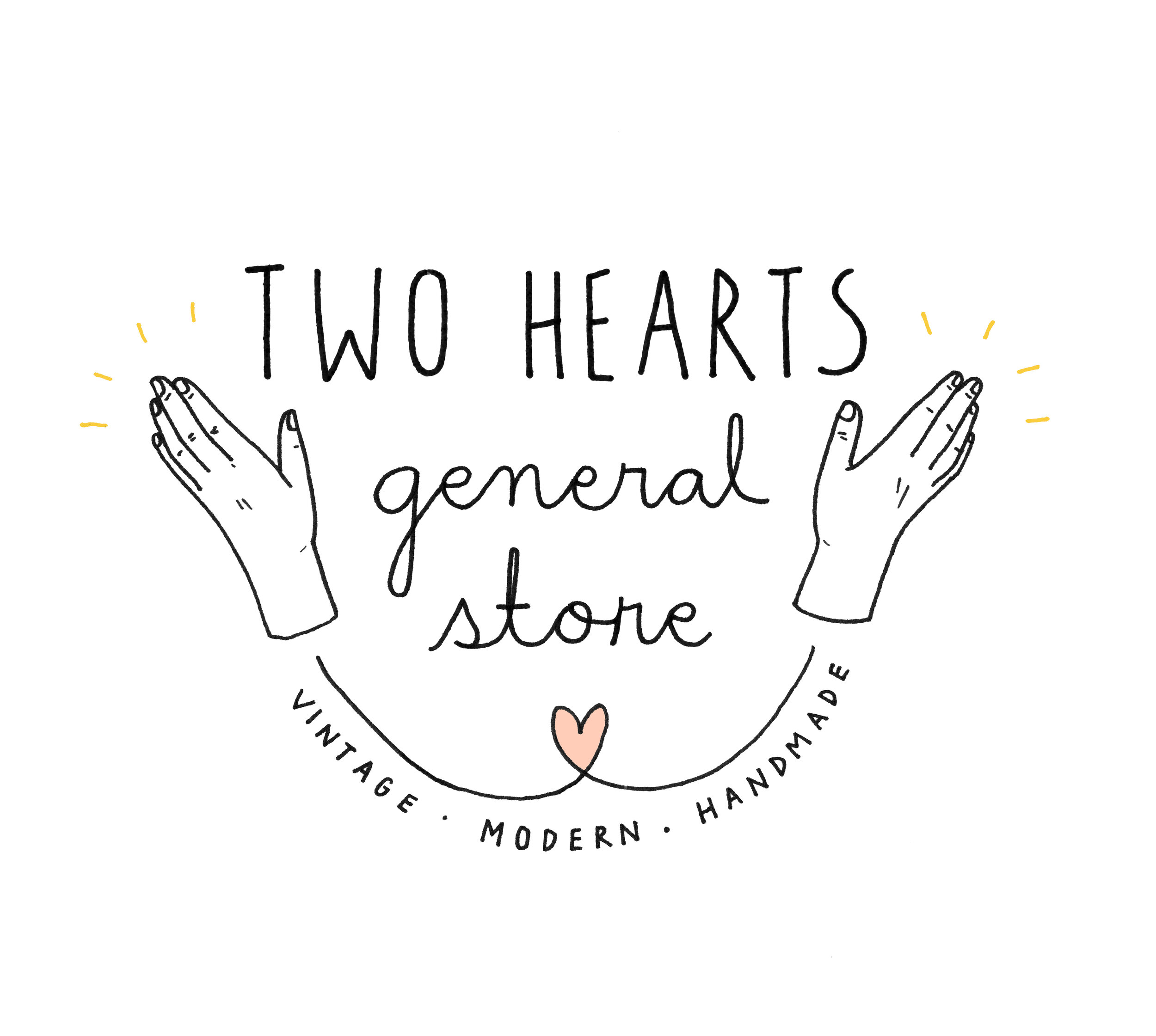 Logo Design for Two Hearts General Store, 2020