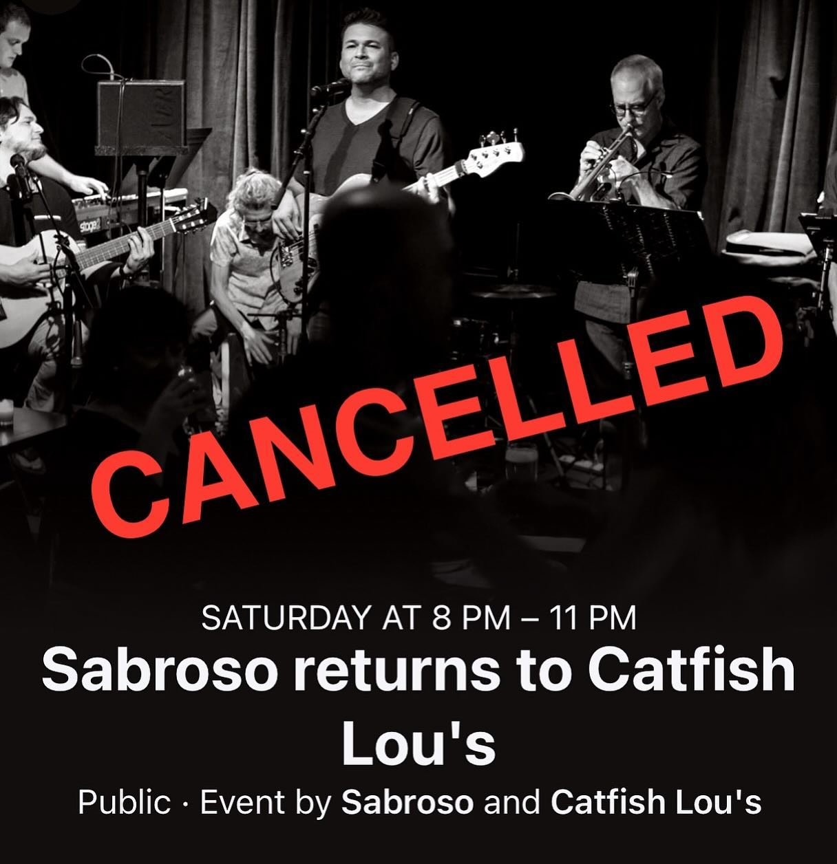 We apologize to our fans that planned on attending but due to unforeseen circumstances we are canceling our performance at Catfish Lou&rsquo;s Saturday.