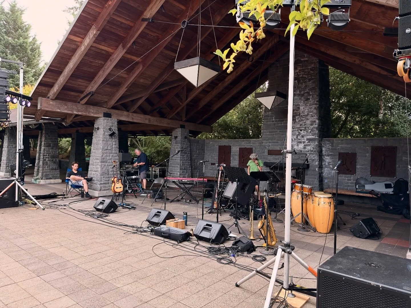 Sound check is done. Music starts at 6pm! Come join us in Lake Oswego. 

#latinmusic 
#funk
#salsadancing
#portlandoregon
#livemusic
#thingstodoinportland
