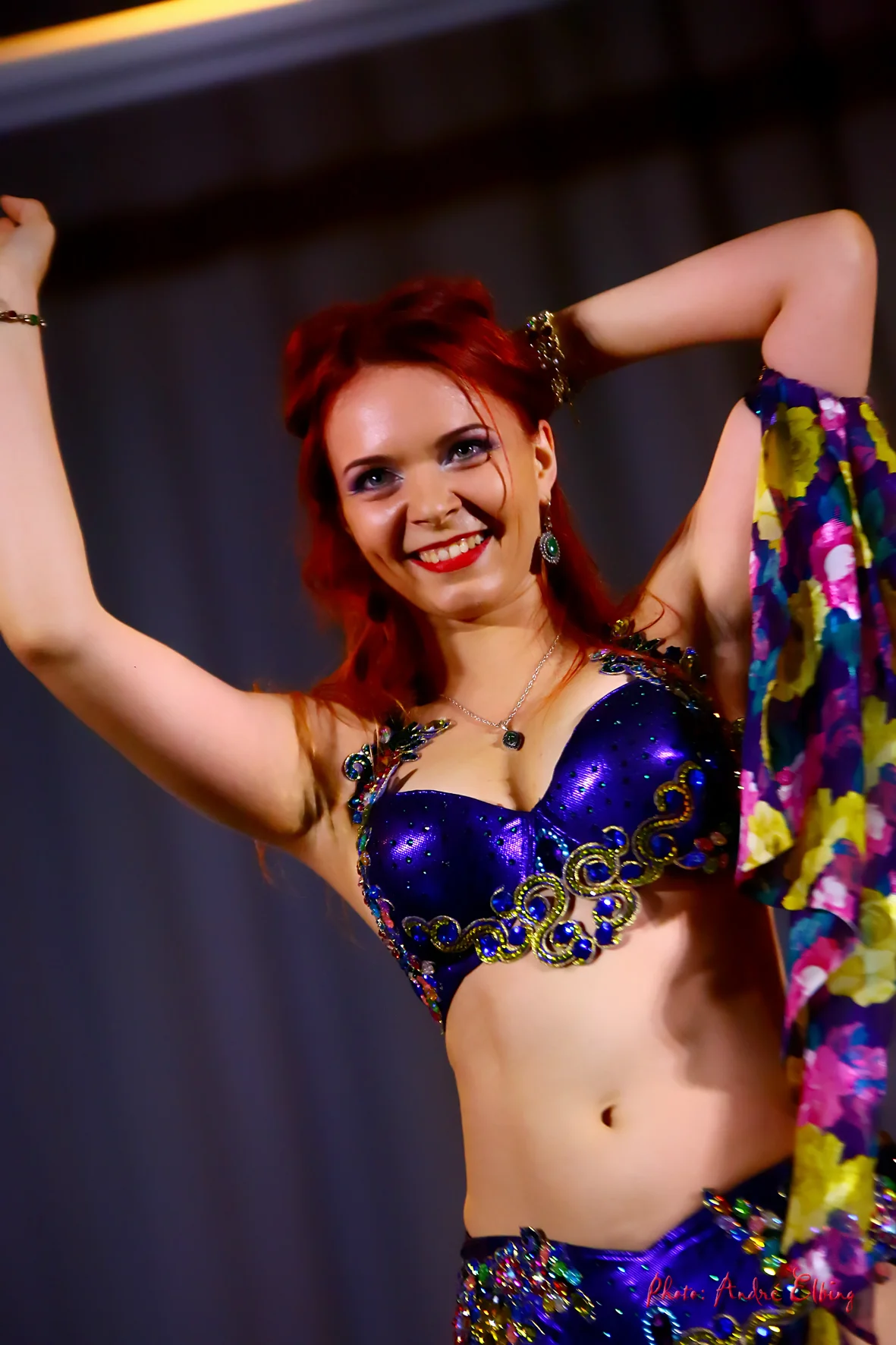  Belly dancer Iana, performing at Cairo by Cyprus Teachers' Gala Show, October 2016. Photo by Andre Elbing. 