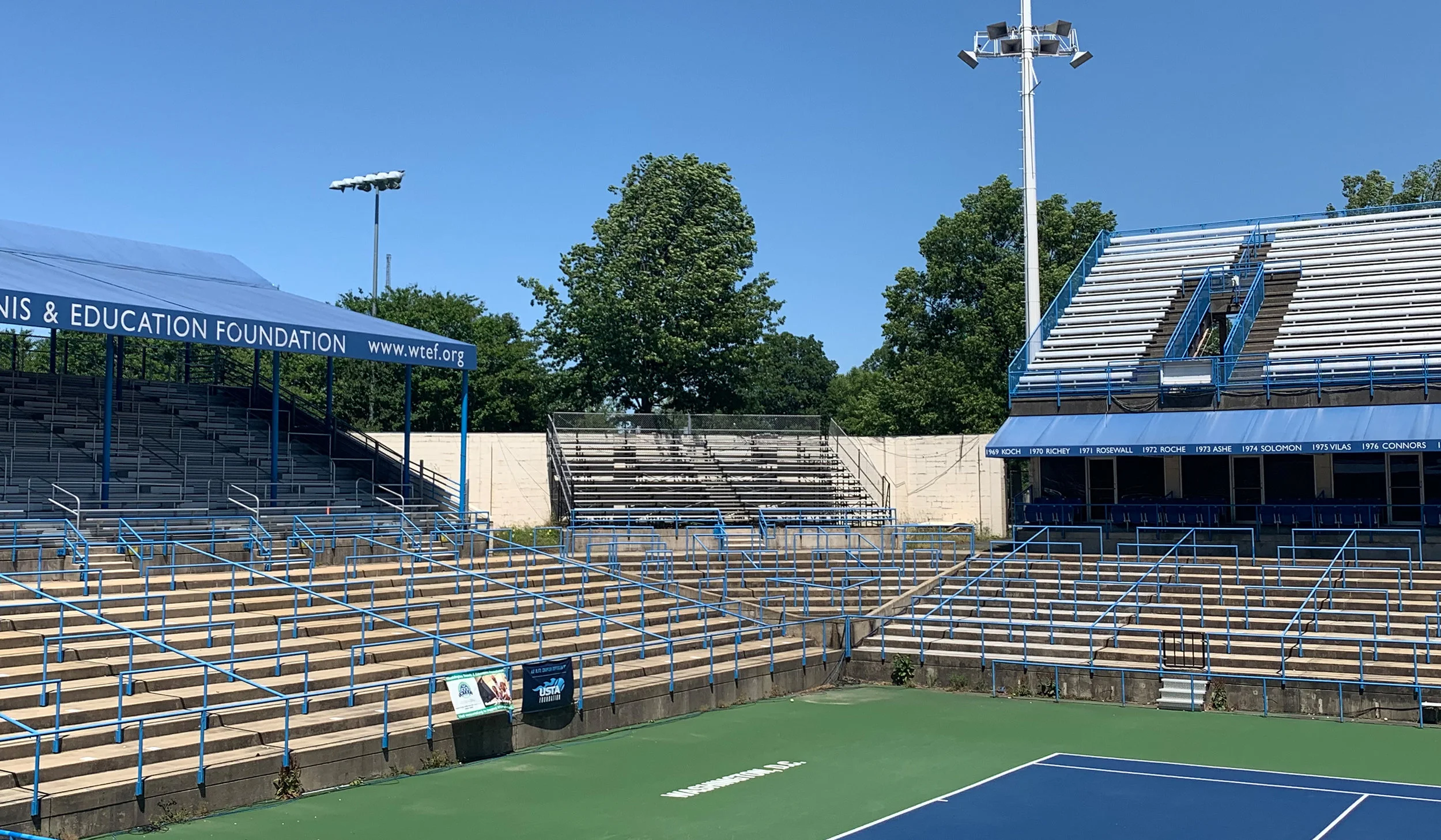 site photo - VIP tent section