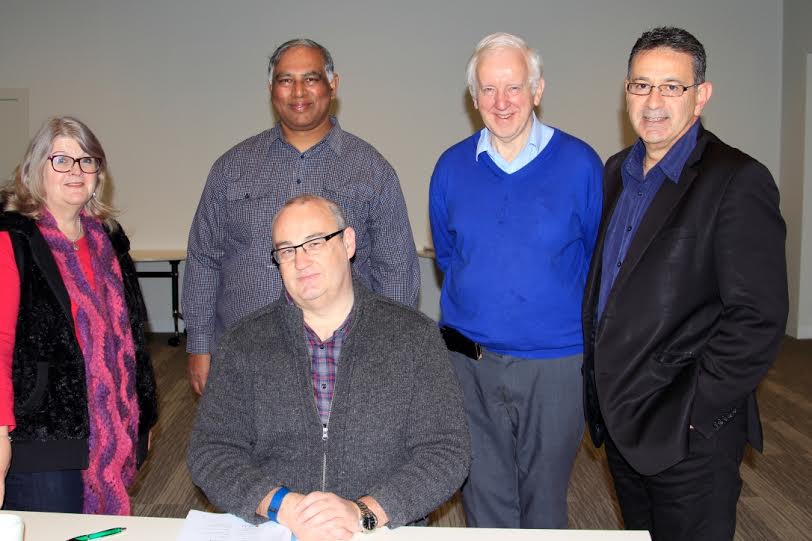 Lee McKenzie, Chris Roga, John Freeman (seated) Br John McMahon and Rob Tarraran