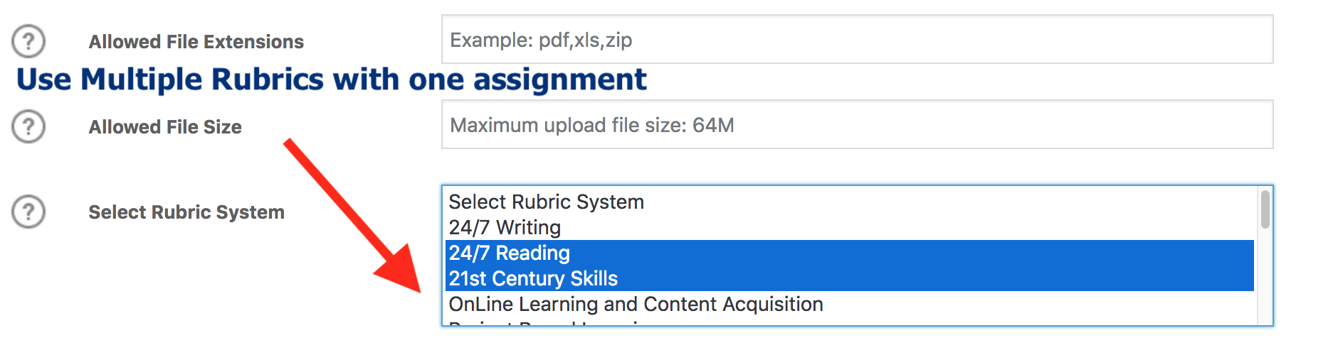 Use Multiple Rubrics with one assignment with LearnDash LMS and Wordpress.
