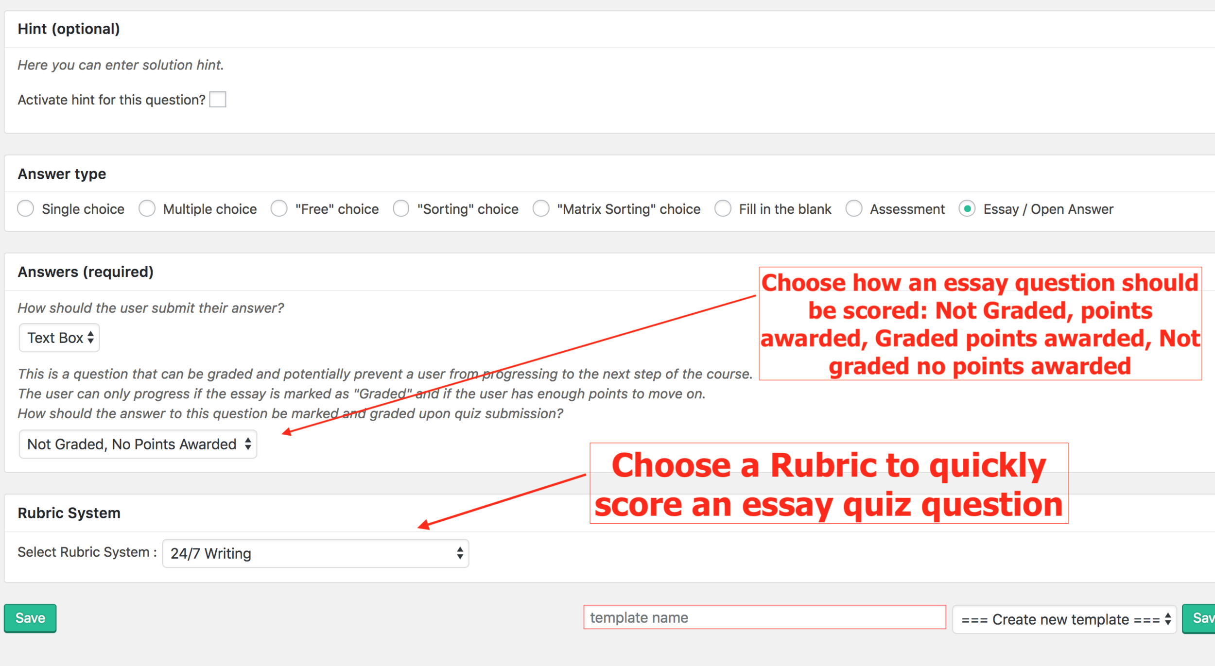 Choose your rubric