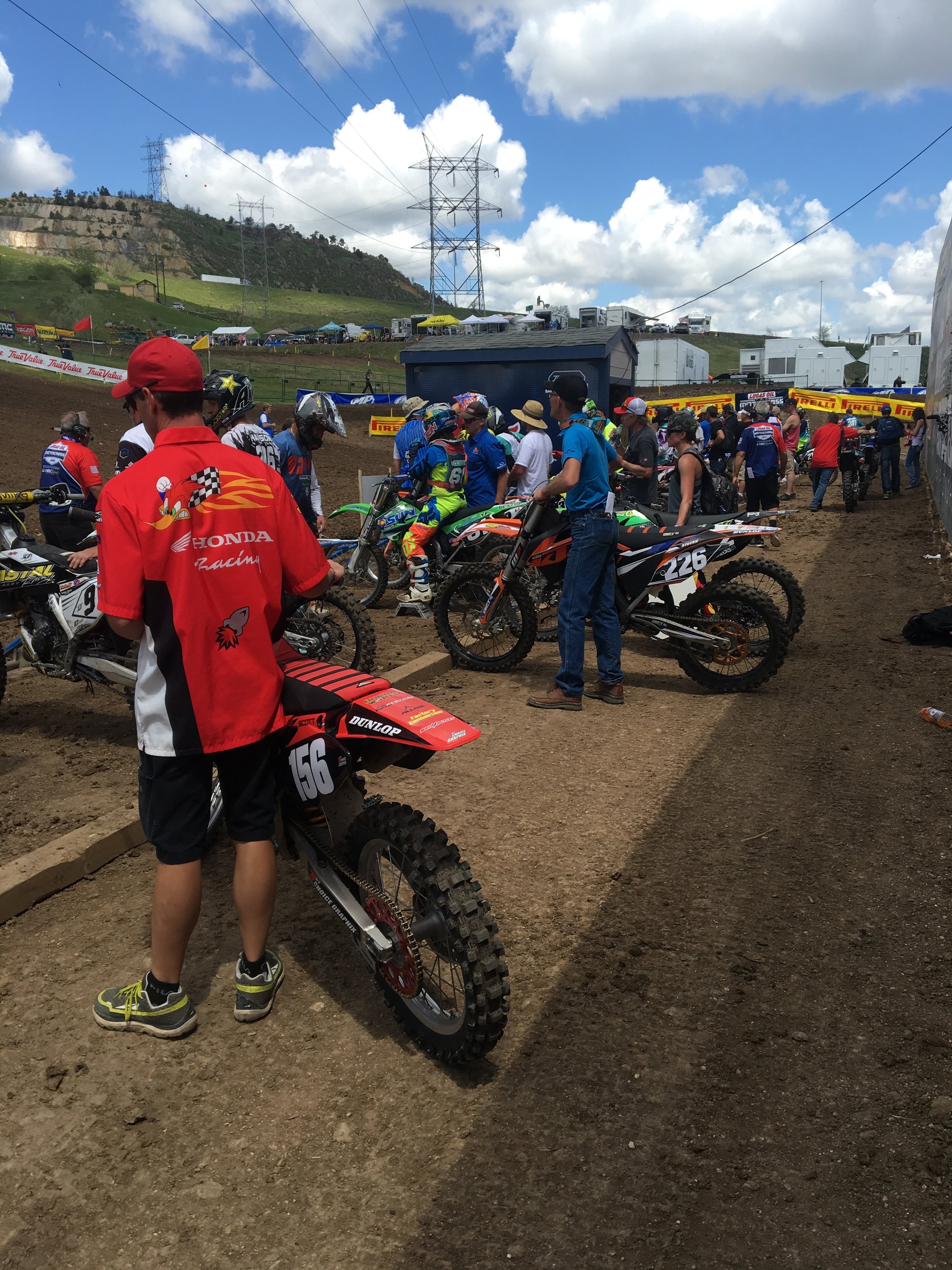Sooo cool to be at the starting gate!