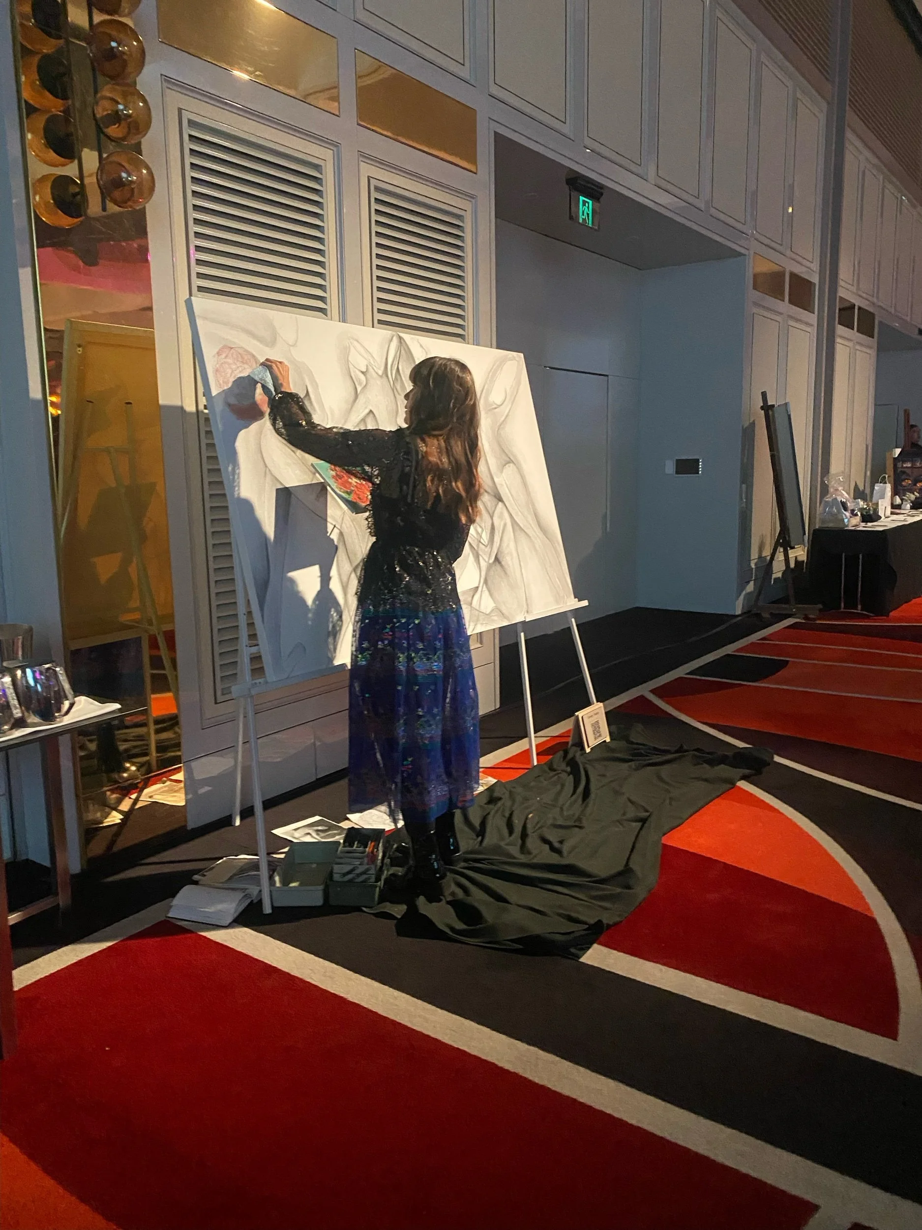 Live drawing at Saba Button Foundation Ball- 2023 SOLD AT AUCTION