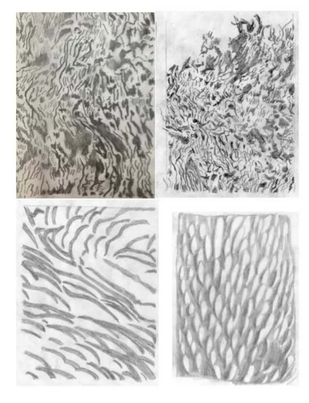 Concept drawings for entrance sculptures 2025