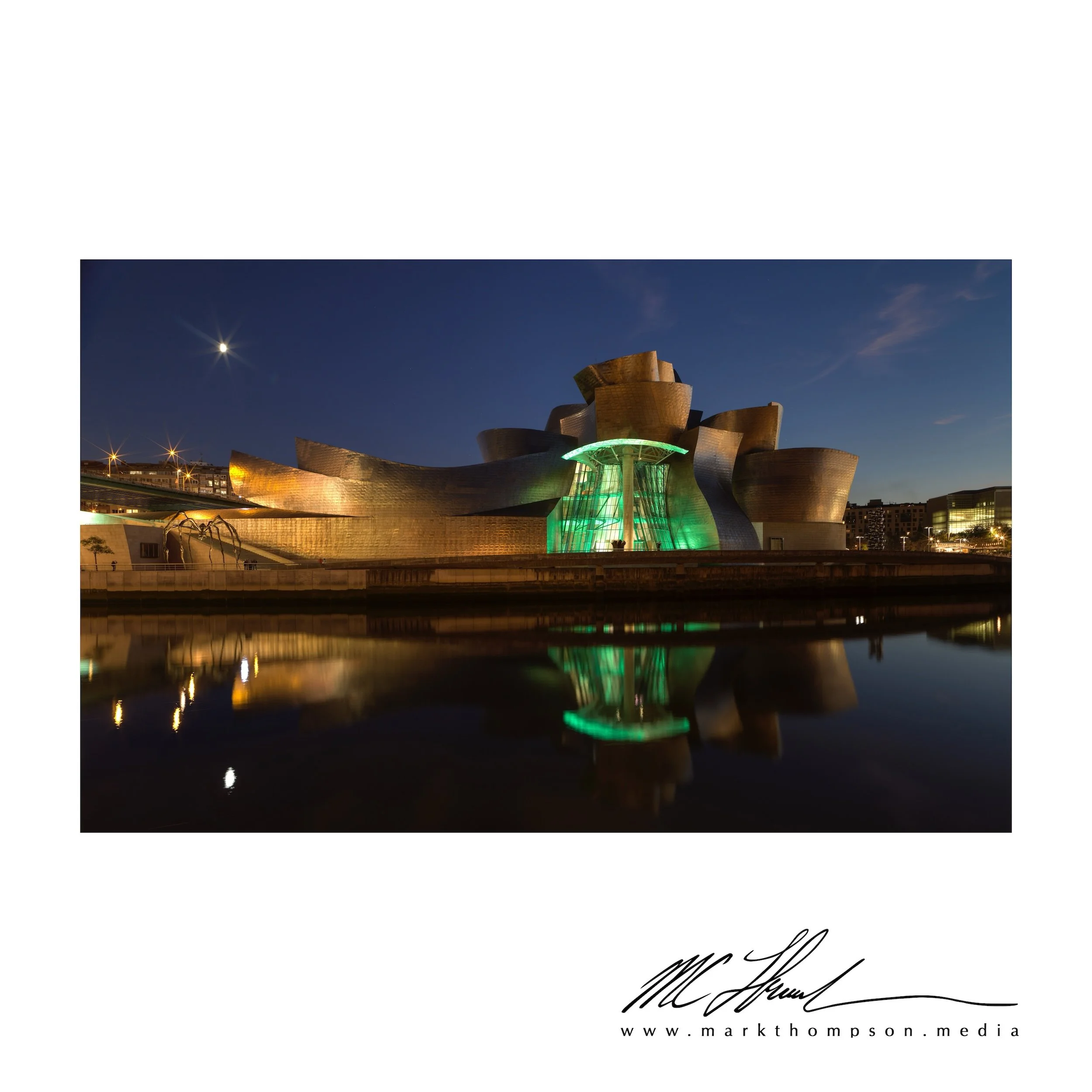 Guggenheim in green and gold