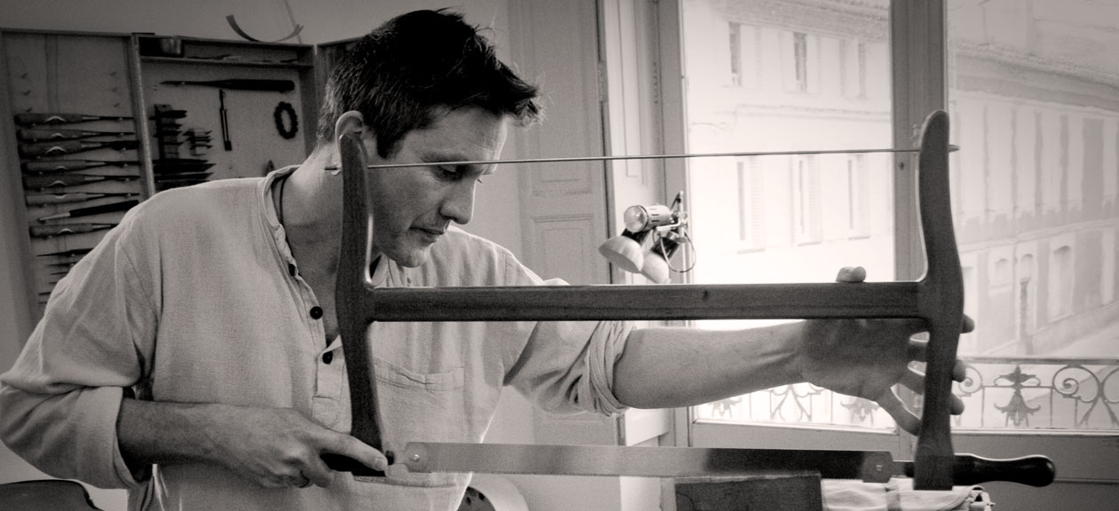 ROBERT BREWER YOUNG IN HIS STUDIO