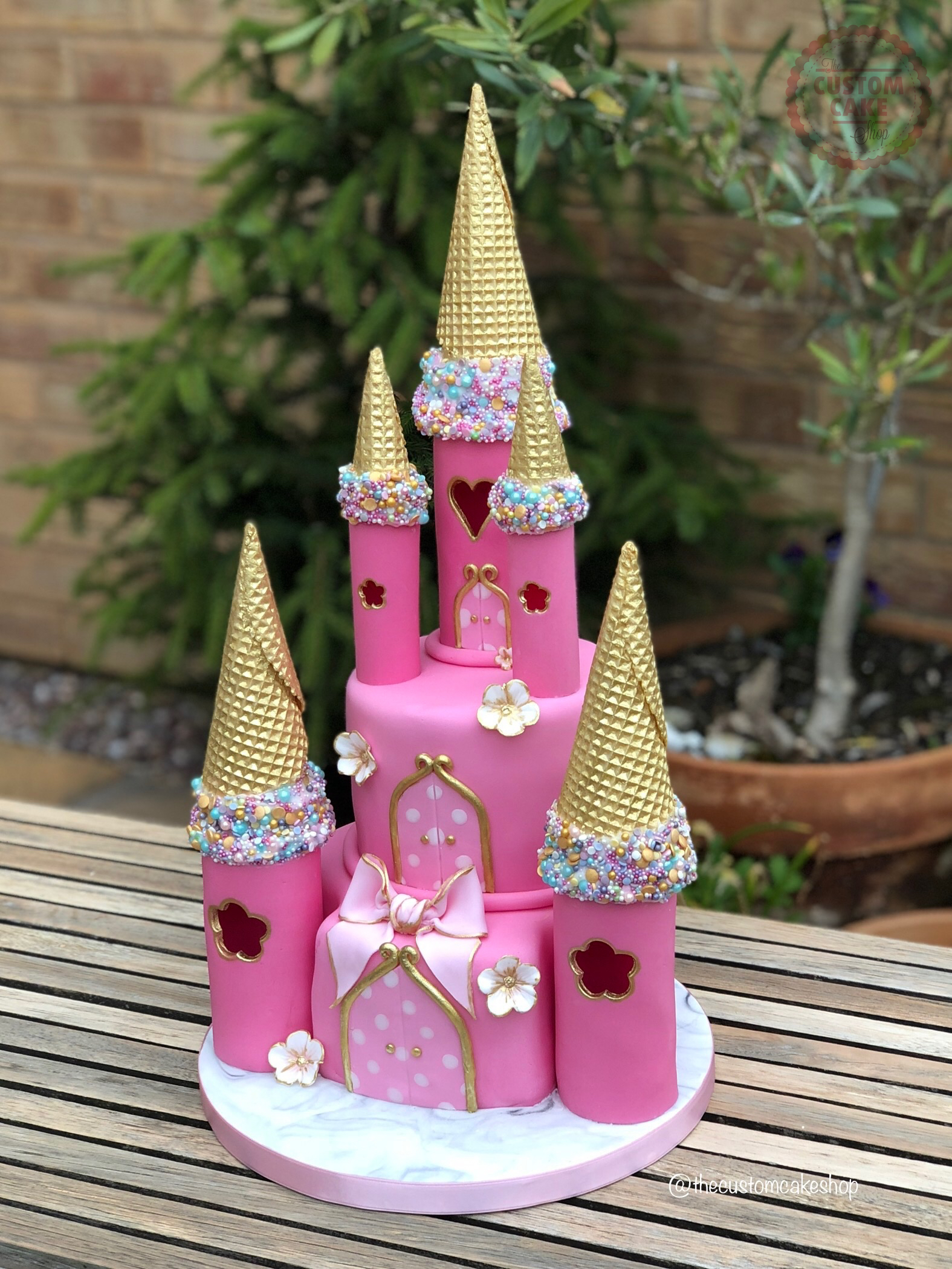 Princess Castle Birthday Cake
