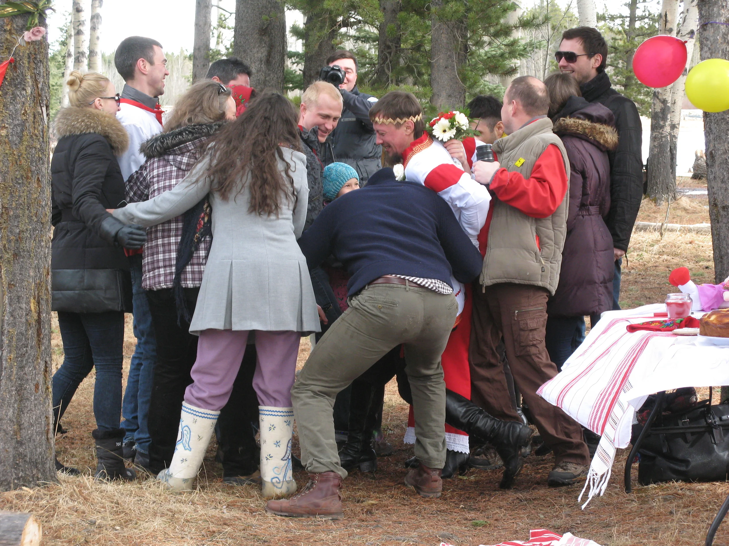 trying to get through the crowd gallery.JPG