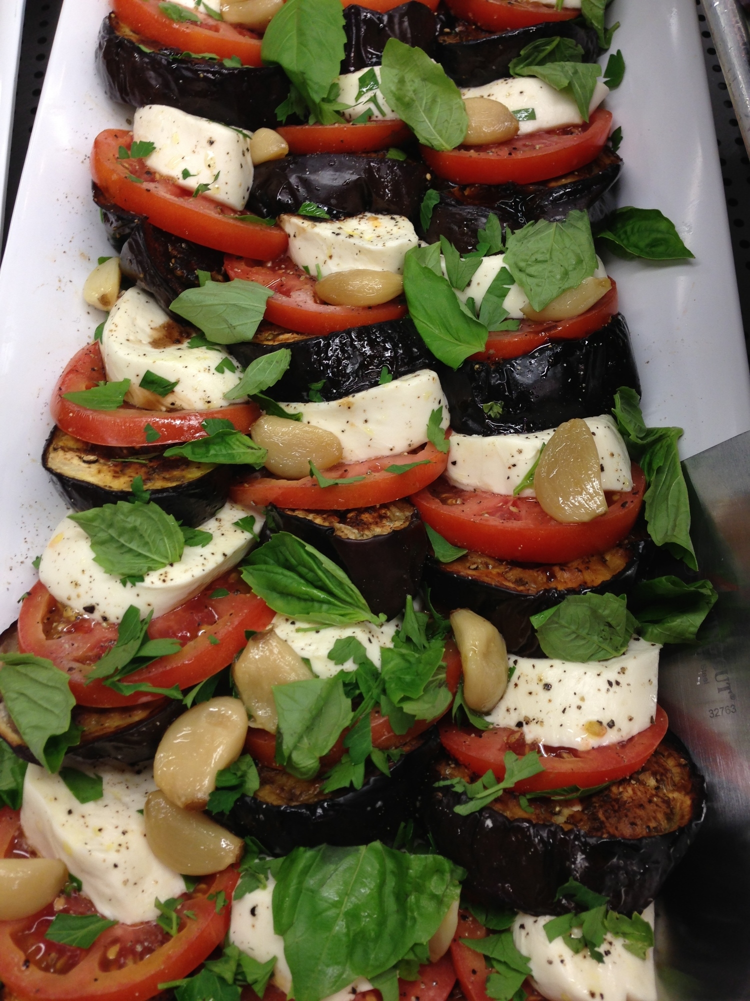 Eggplant, Mozzarella & Tomato Salad