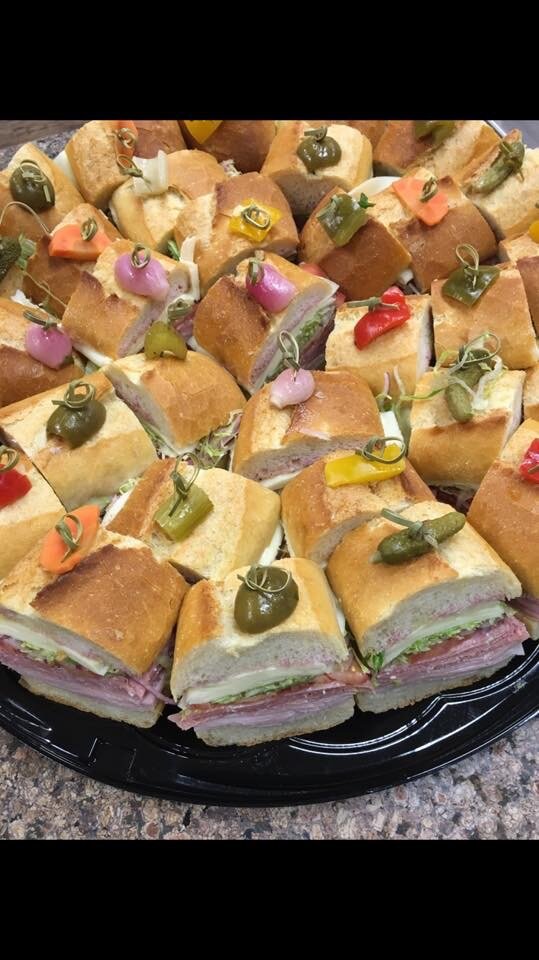 assorted sandwich platter