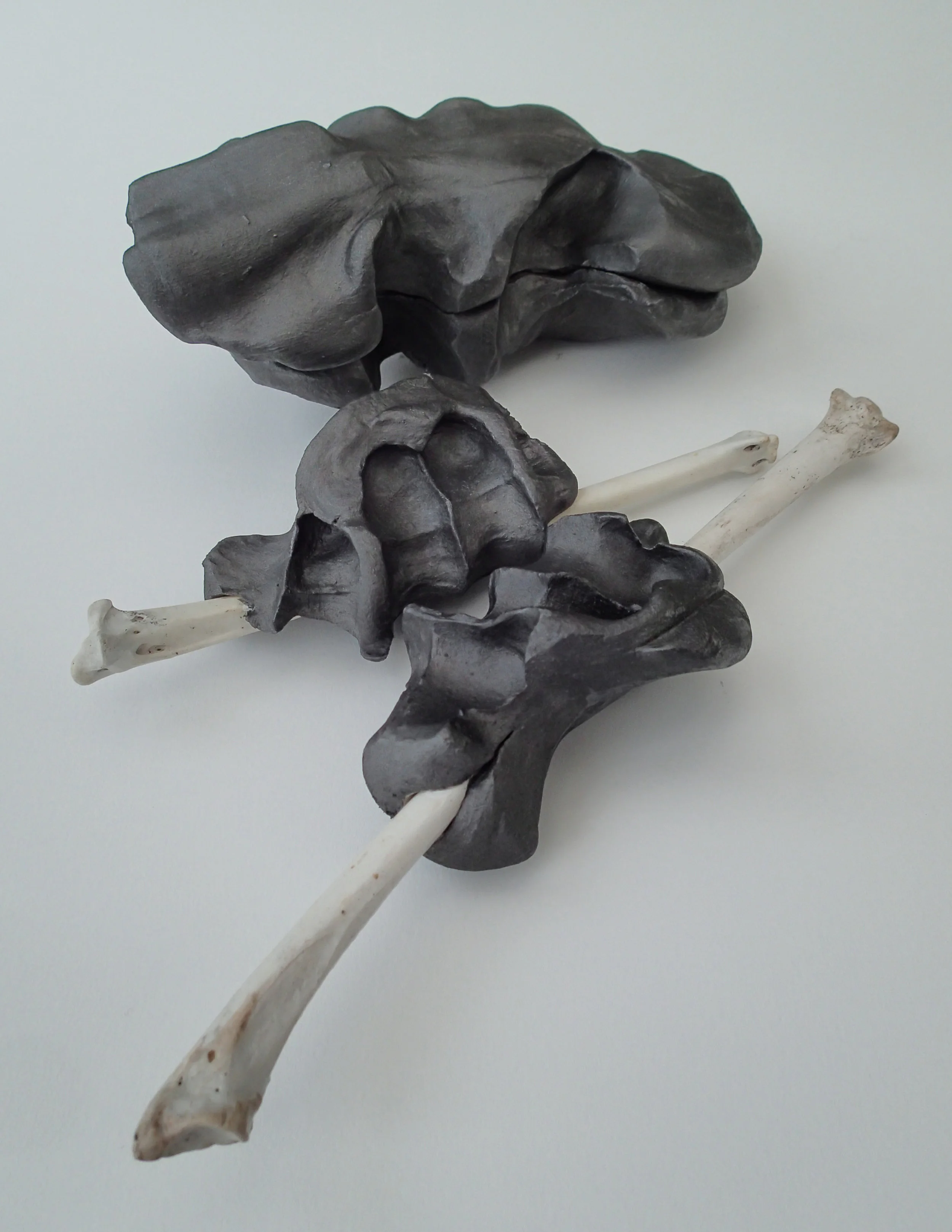 Letting Go Unfired Clay & Graphite, (i) & (ii), 2013