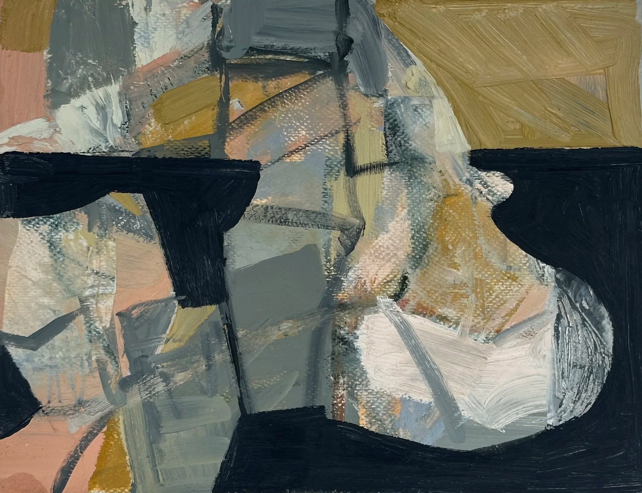 Untitled (iii),
Oil & wax pencil on paper
15.0 x 37.0 x cm,
2024