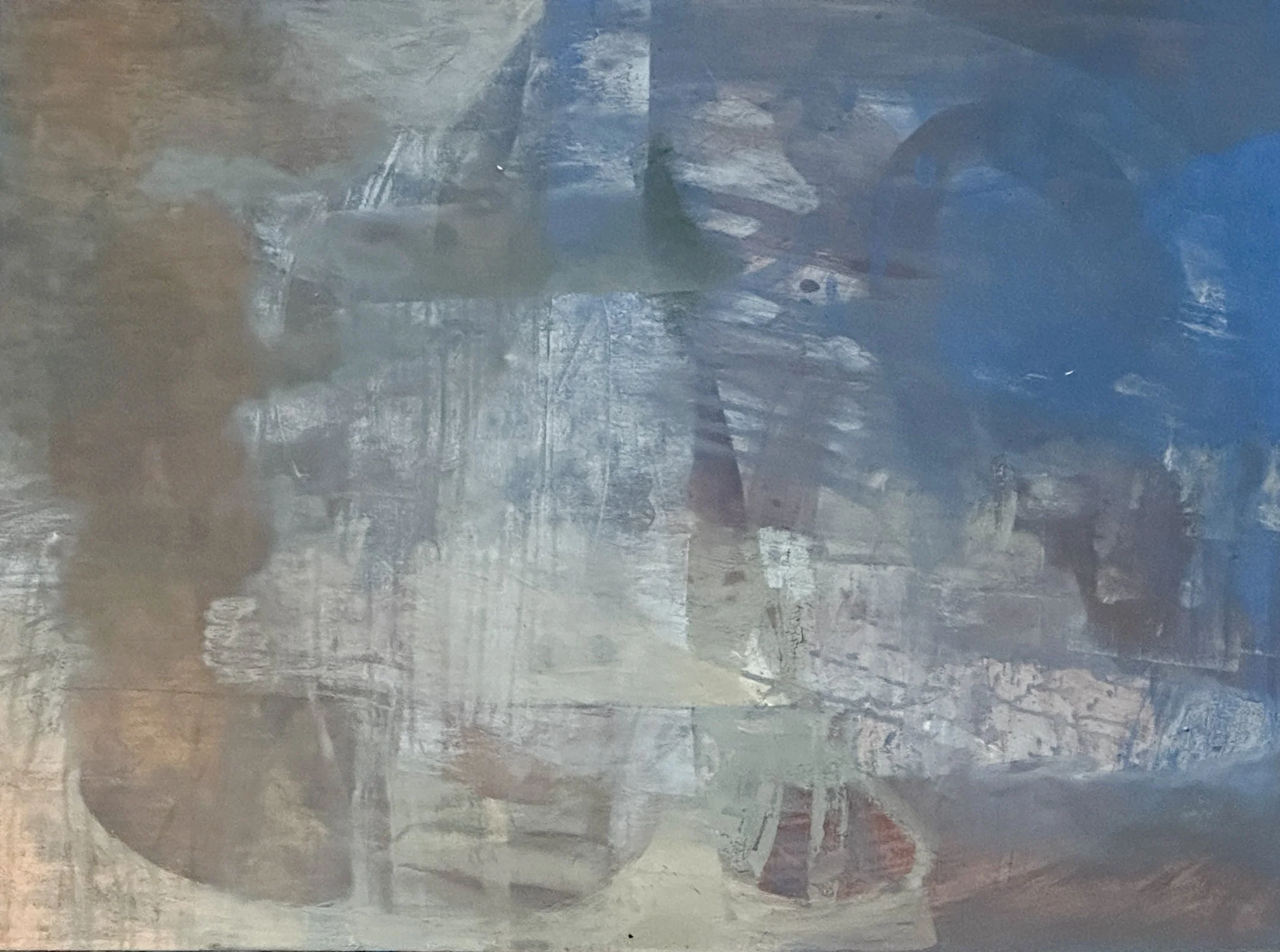 Probably Maybe,
Acrylic, Oil & Turpentine on Arches 300gm,
54.9 x 84.1 cm,
2025