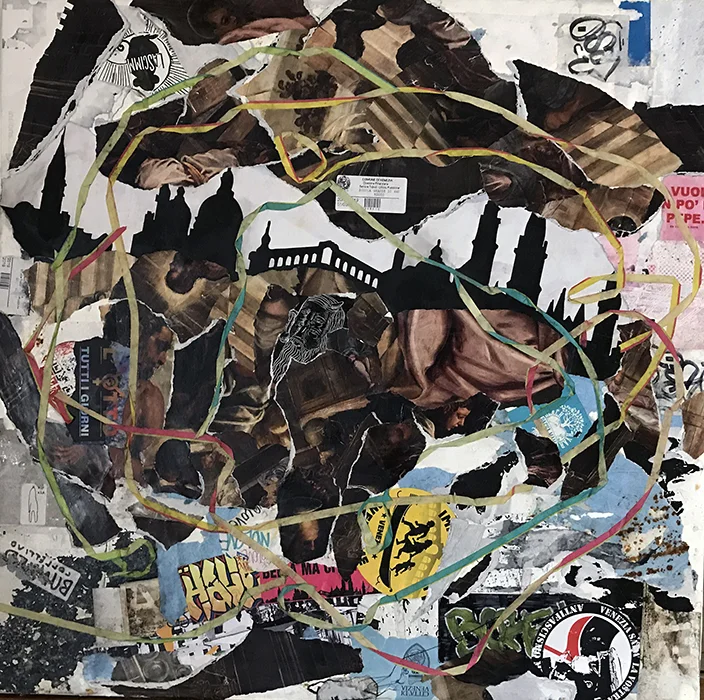 skin of Venice mis media on canvas 2F x 2F 2019