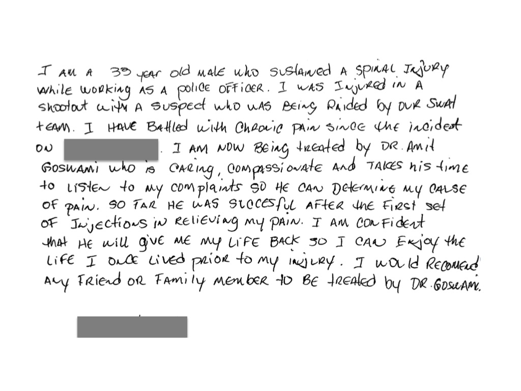 Testimonial - Epic Pain Management