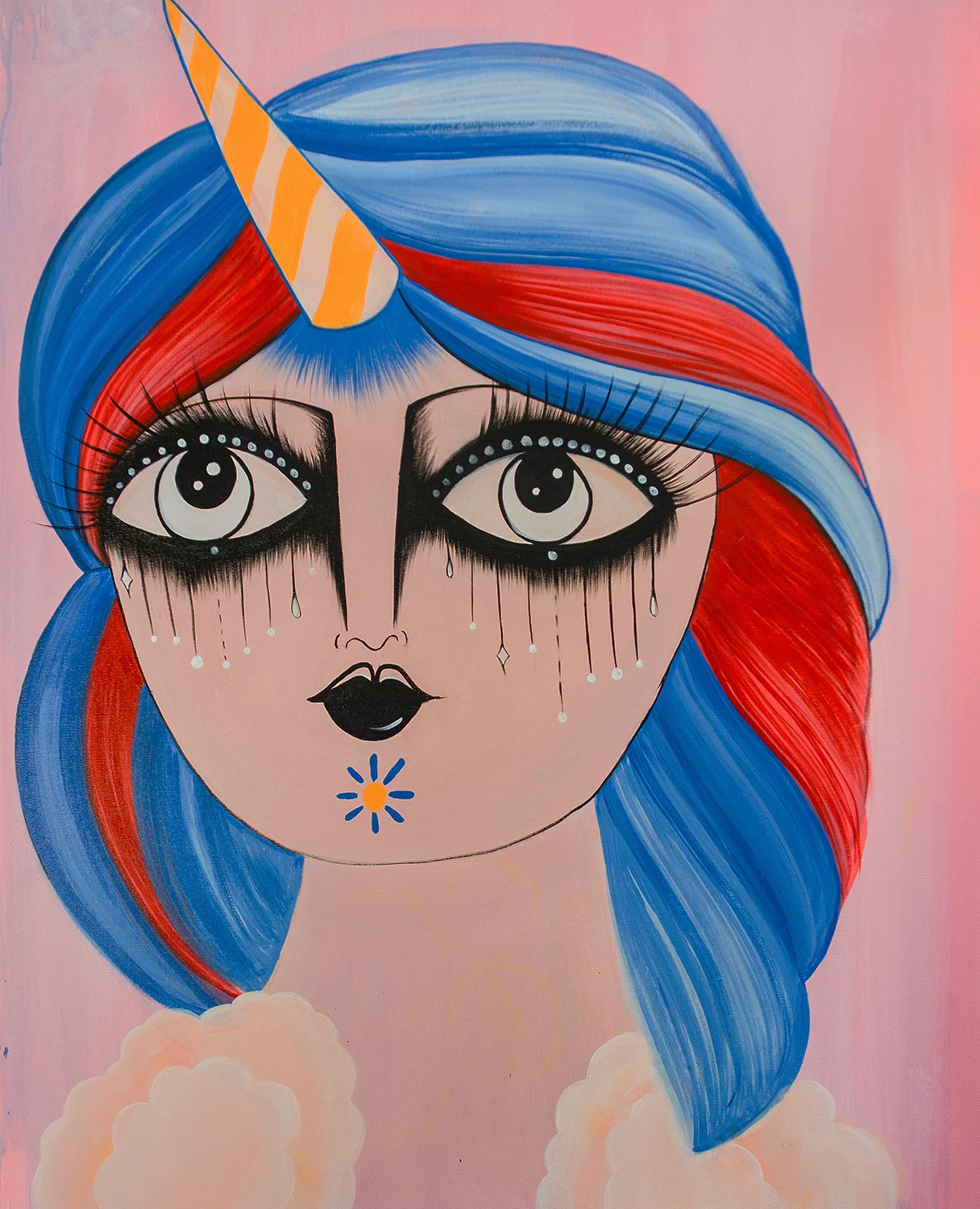 Abracadhybrid #7_ I believe in unicorns, 2015 <br> SOLD
