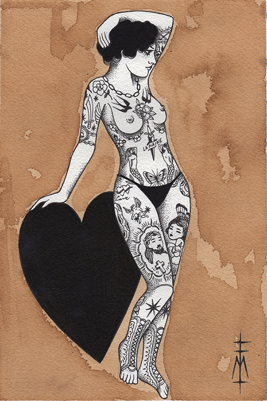 My heart is black <br> 110 €