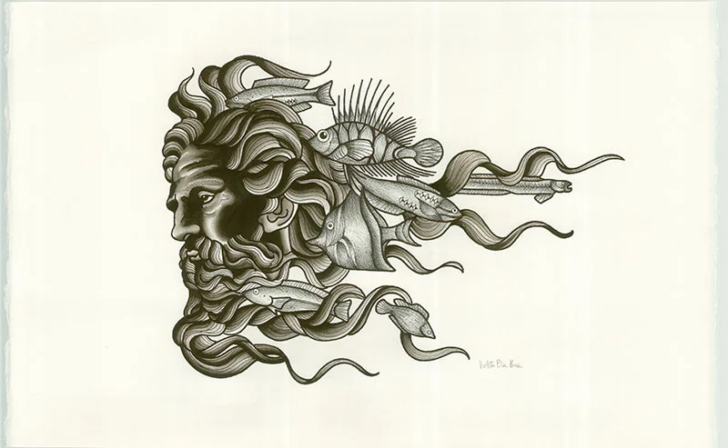 Viola Von Hell <br> Poseidon, 2016 <br> SOLD