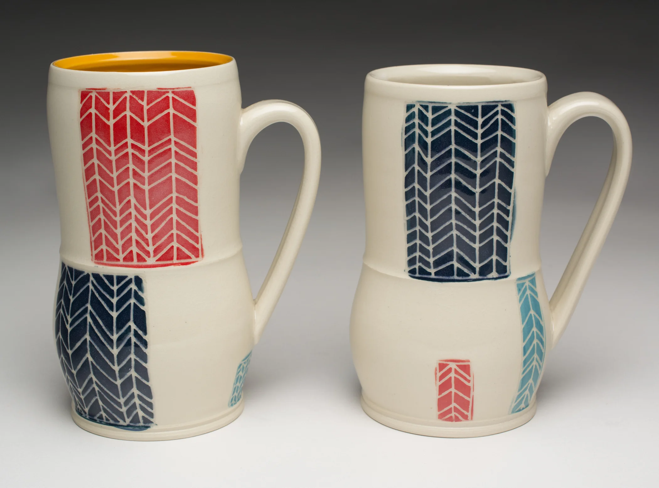 Herringbone Mugs