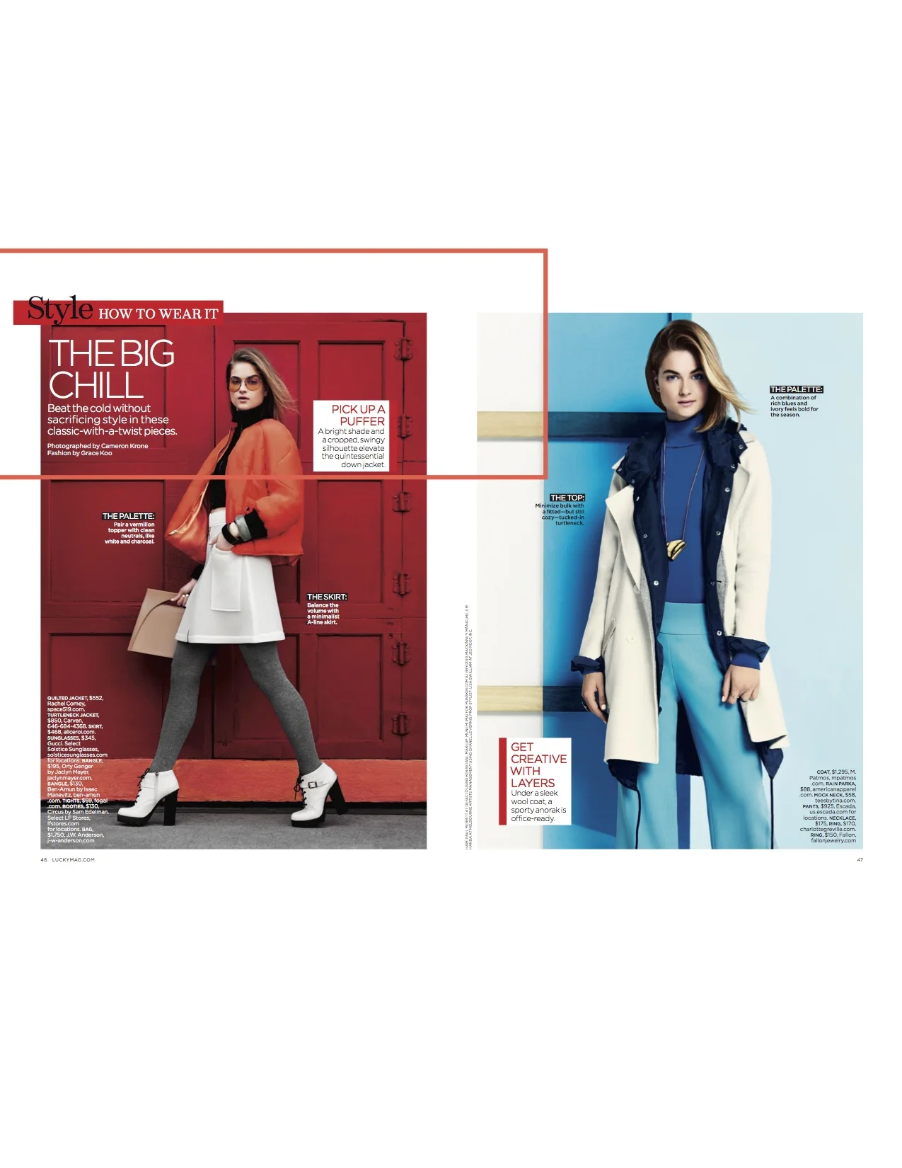 Lucky Magazine Styled by Grace Koo