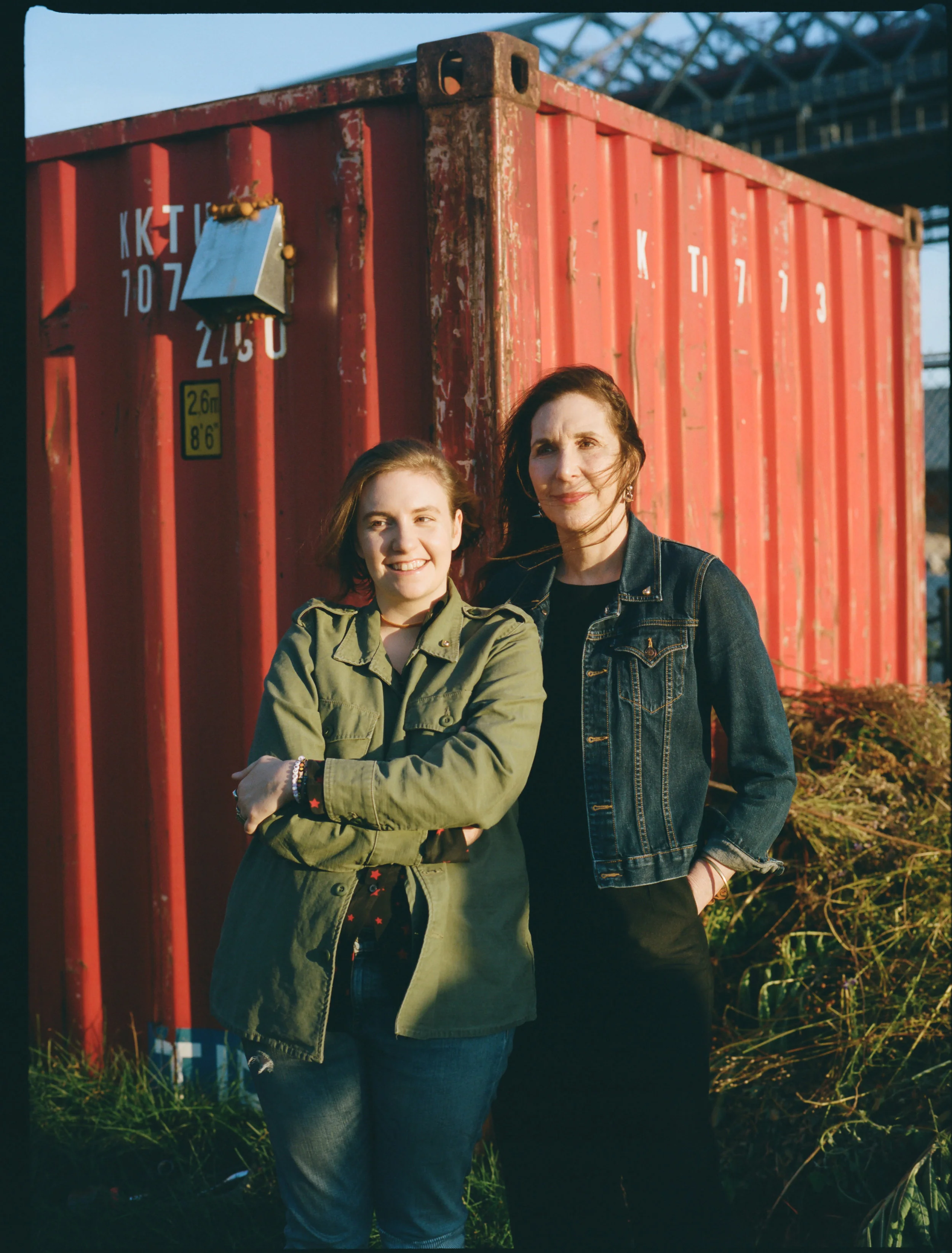  Laurie Simmons and Lena Dunham both wearing CG Boob Pins in i-D Magazine photographed by Stef Mitchell 
