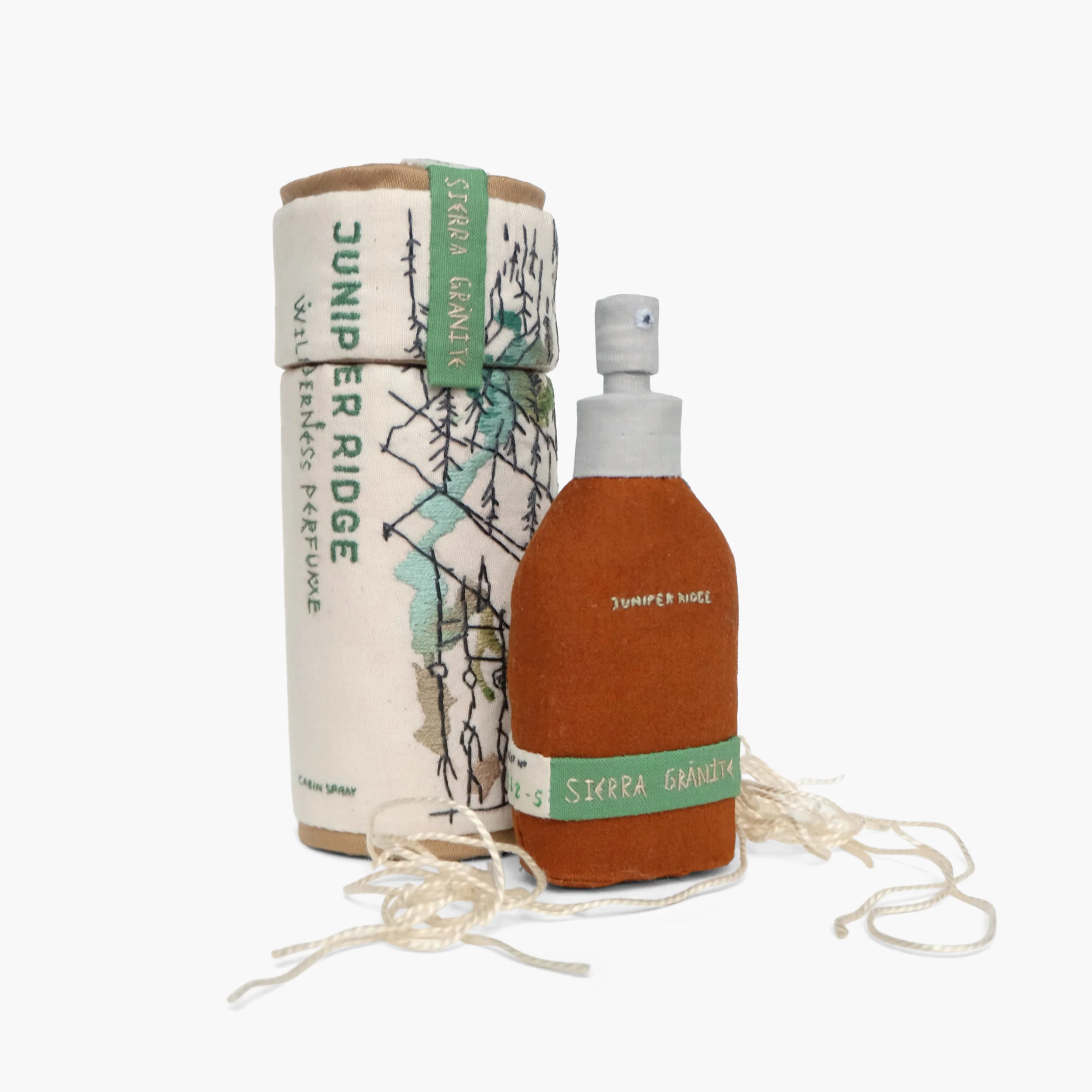 Smells Like Spirit Animal Cabin Spray in Sierra Granite from Juniper Ridge Fiberfill, cotton cloth, embroidery floss 6 × 2.25 × 2.25 in 2014