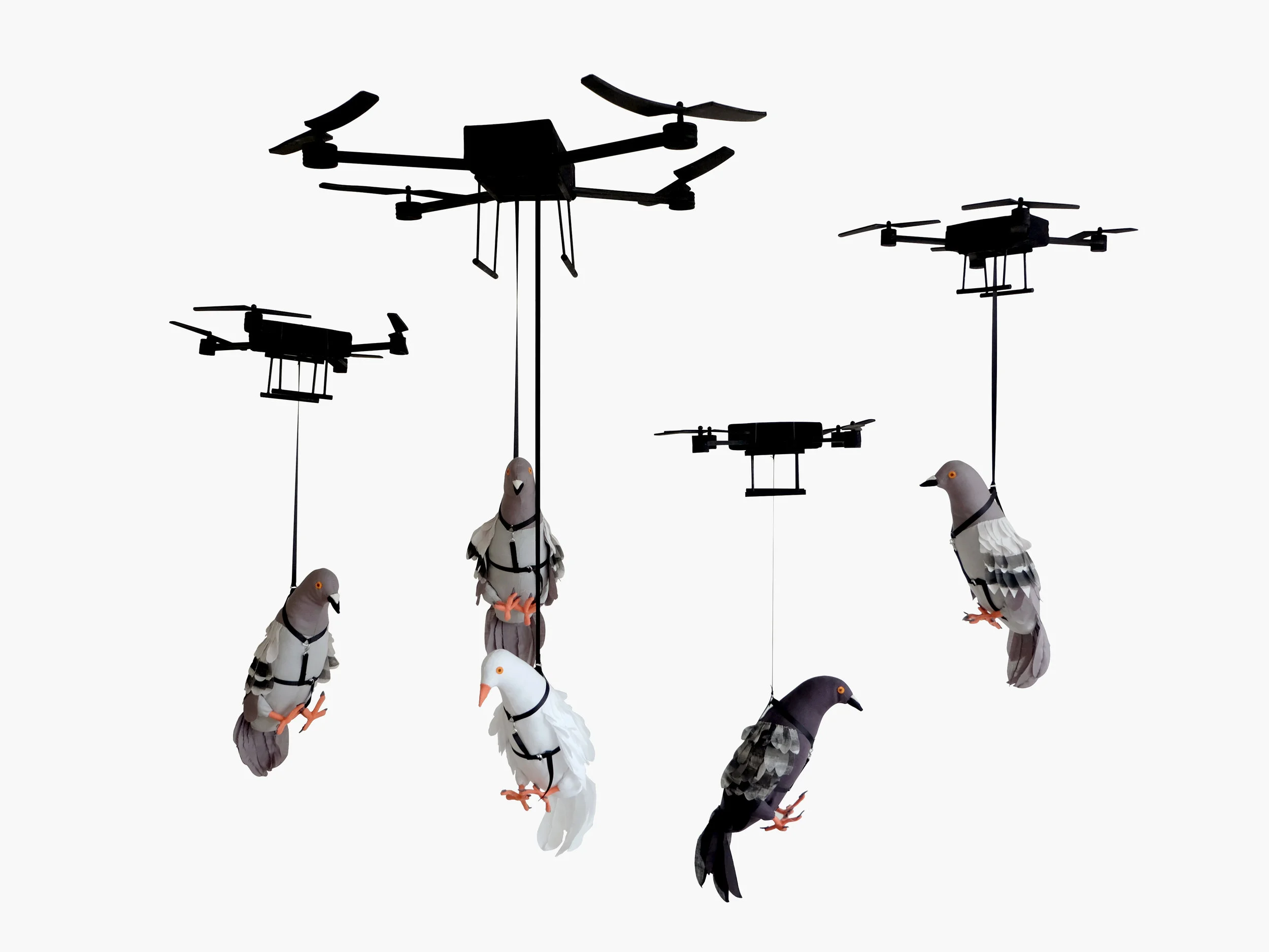 Mimi O Chun UberLift Foam, fiberfill, wood, armature wire, cotton cloth, felt, foam sheets, gouache, fabric paint, ribbon, metal jewelry parts Approximately 48 x 48 x 24 in 2018