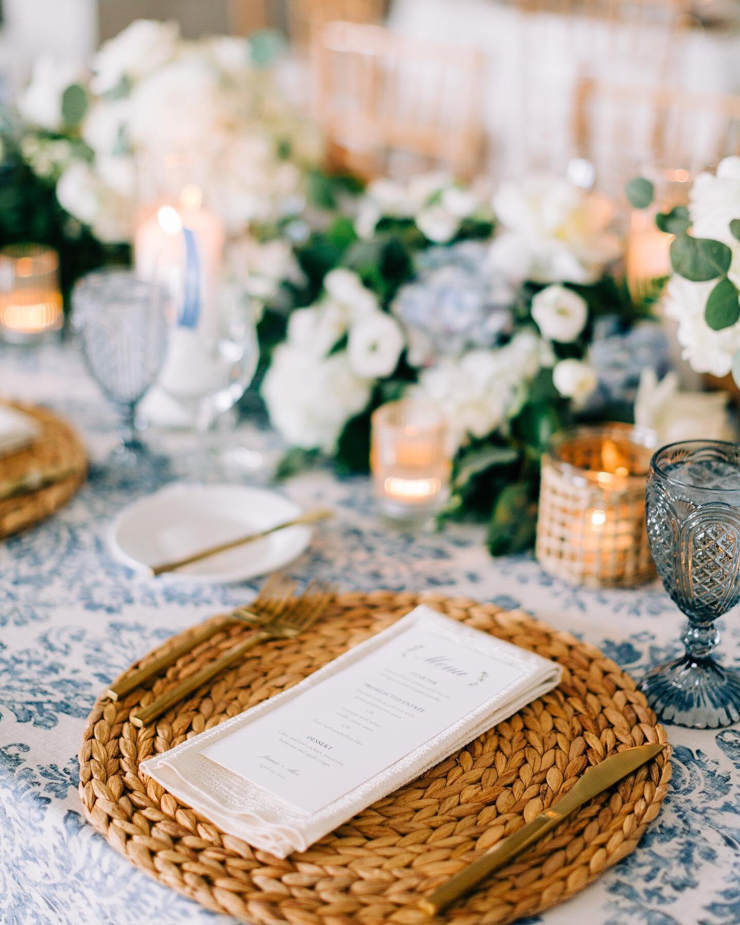 Jamie &amp; Alex&rsquo;s sunny springtime soir&eacute;e was just too beautiful not to share! To say Jamie loves hydrangeas might be a bit of an understatement! Blue hydrangeas were our main point of inspiration for her wedding design &amp; we made su