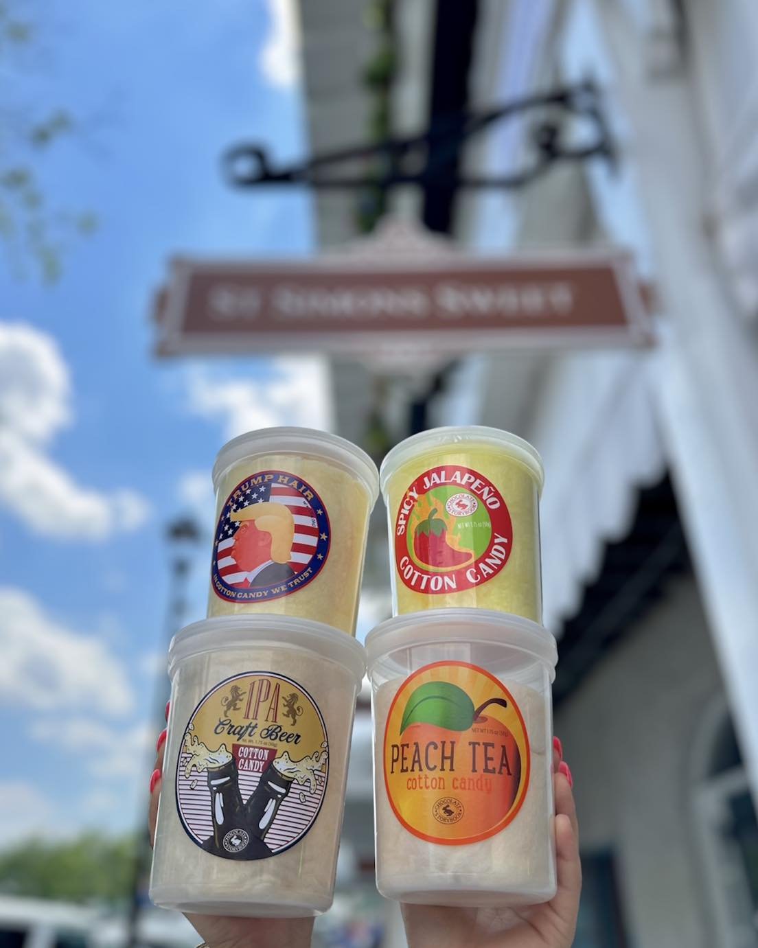 What&rsquo;s the craziest cotton candy flavor you&rsquo;ve tried?
.
.
.
#sweettooth #dessert #sweet #snacks #sweettreats #candyshop #candy #candystore #ssi #stsimonsisland #stsimons #handmade #homemade #cottoncandy #IPA #ranch #trumphair