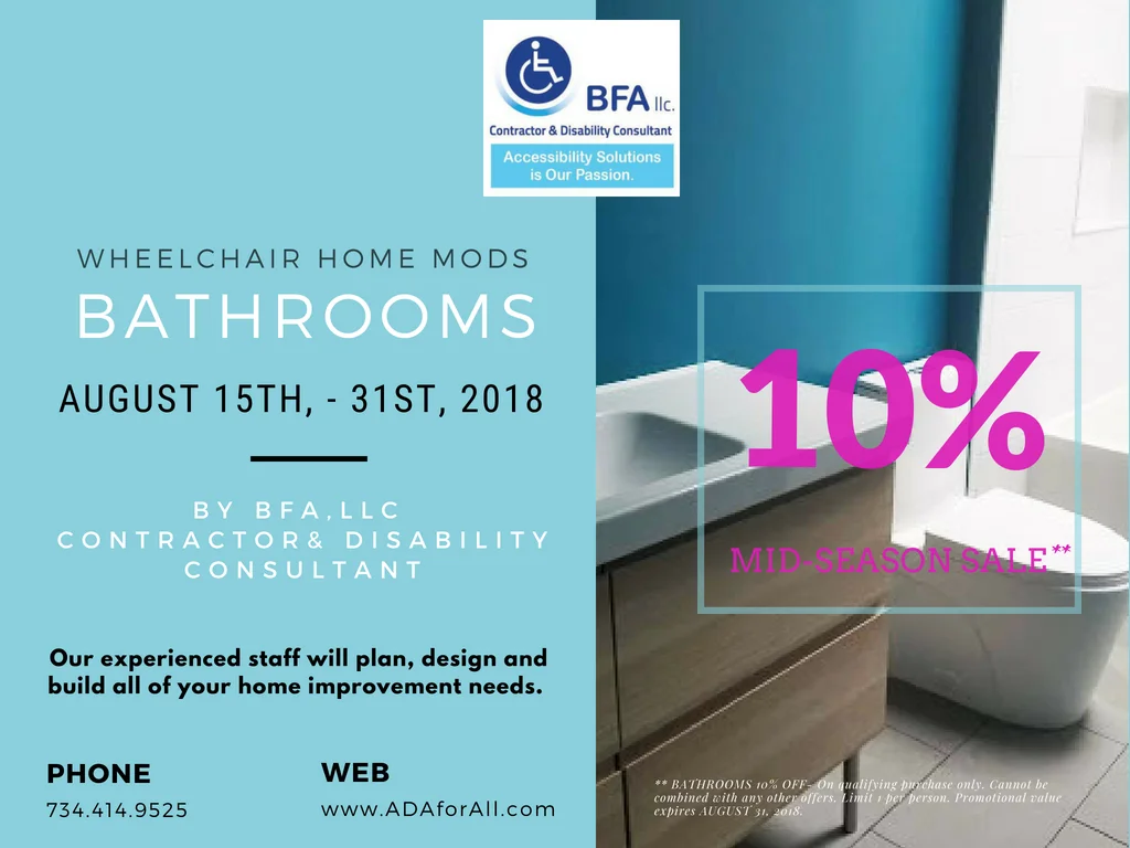 Do you have any questions for our team? Comment below or feel free to give us a call at (734)414-9525 #shower #safety #grabbars #michigan #bfallc #home #accessibility #ageinplace #senior #care #ada # adaforall.com , #BFAllc , #accessible , #accessibility #wheelchairaccessible #disability #seniors #veterans #als #ms #multiplesclerosis #familybusiness #roll inshowers #accessiblehome #bfallc #accessibility #adaforall #aginggracefully #aginginplace #sandwichgeneration #senioradults #homesafety