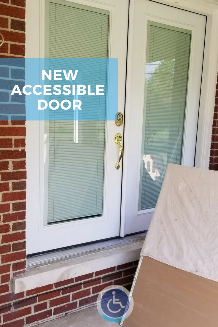 Accessible entrance ready for a ramp.