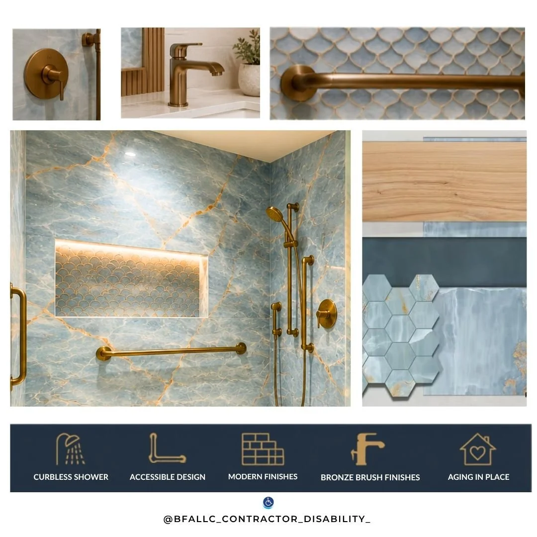 Modern Accessible Bathroom Remodel for a Homeowner Living with a Chronic Illness in Northville, MI