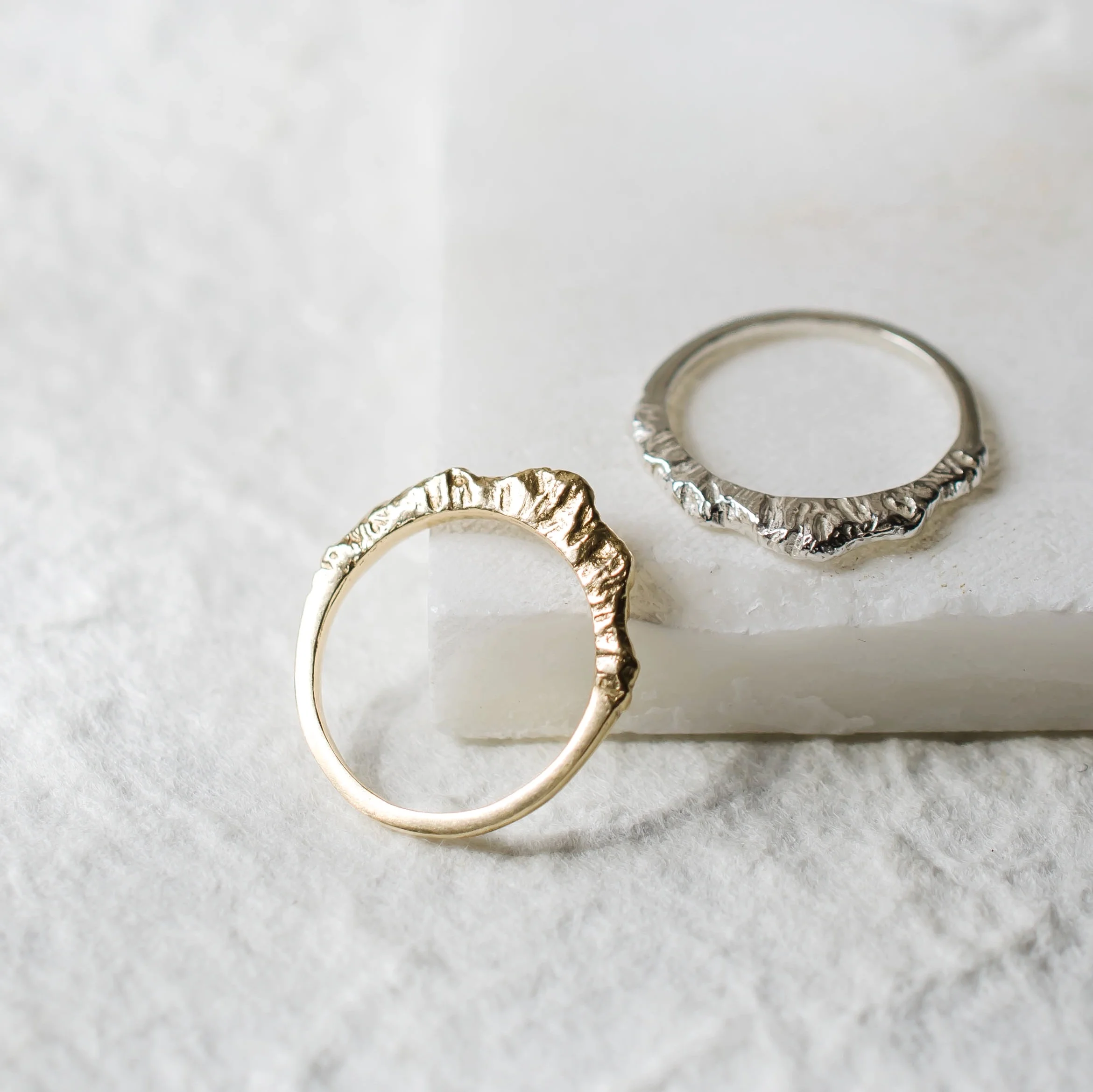 A mountain ring in gold or silver, with peaks & valleys atop a delicate shank. A daily reminder to keep chasing your dreams. See our mountain jewelry collection at www.everlijewelry.com/mountains