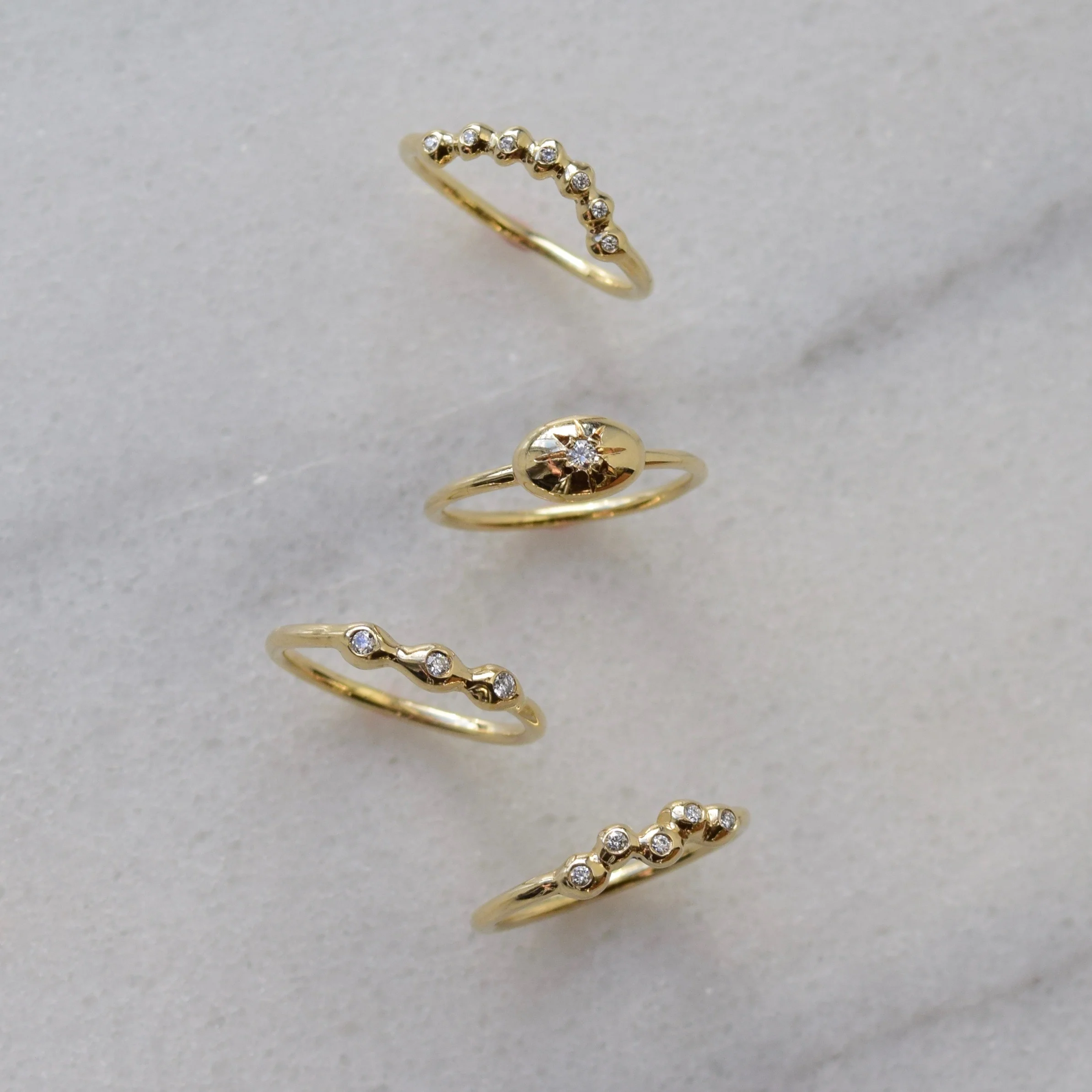 A constellation ring that reminds us to treasure our defining moments. Each star represents an event of significance in your life. Explore more at www.everlijewelry.com/collect-moments